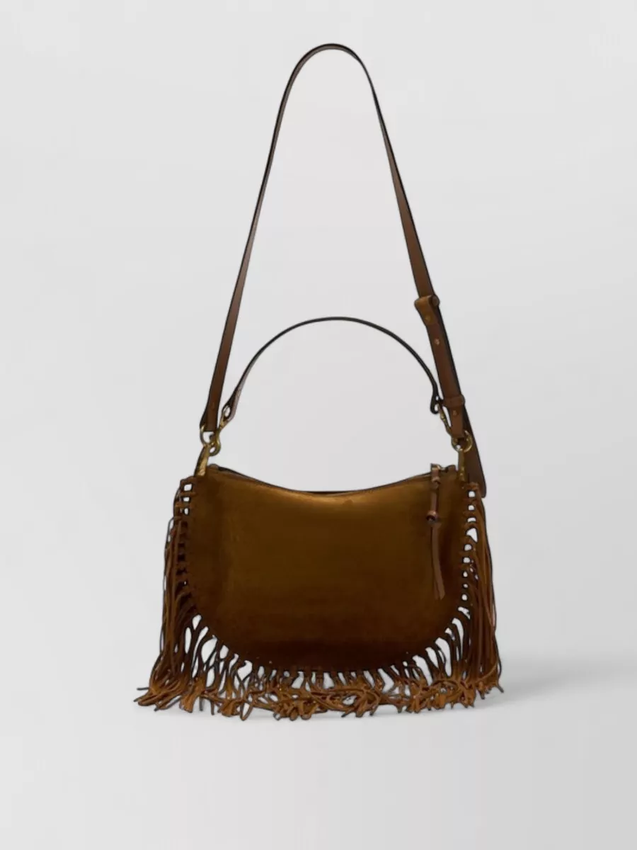 Isabel Marant Oskan soft zip suede shoulder bag