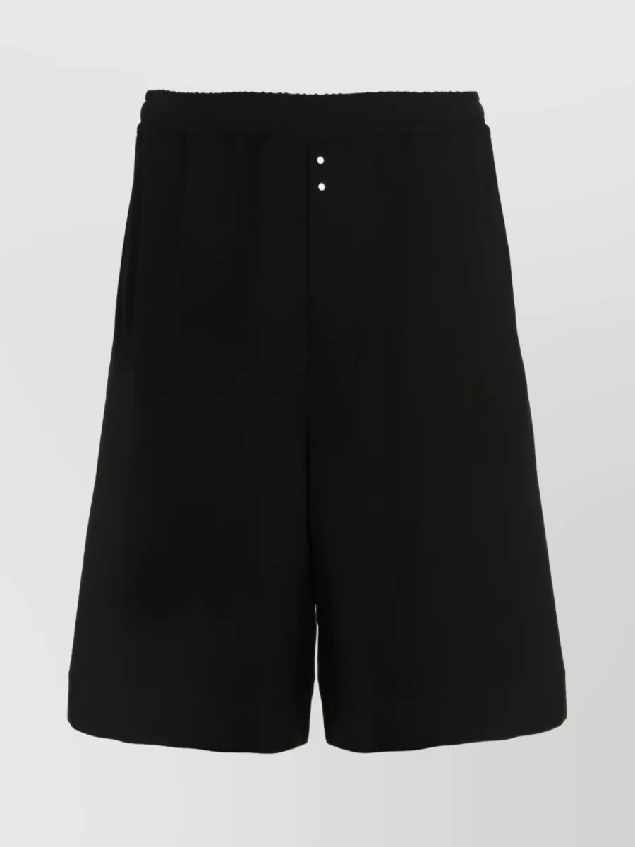Shop Mm6 Maison Margiela Elastic Waistband Track Pants In Black