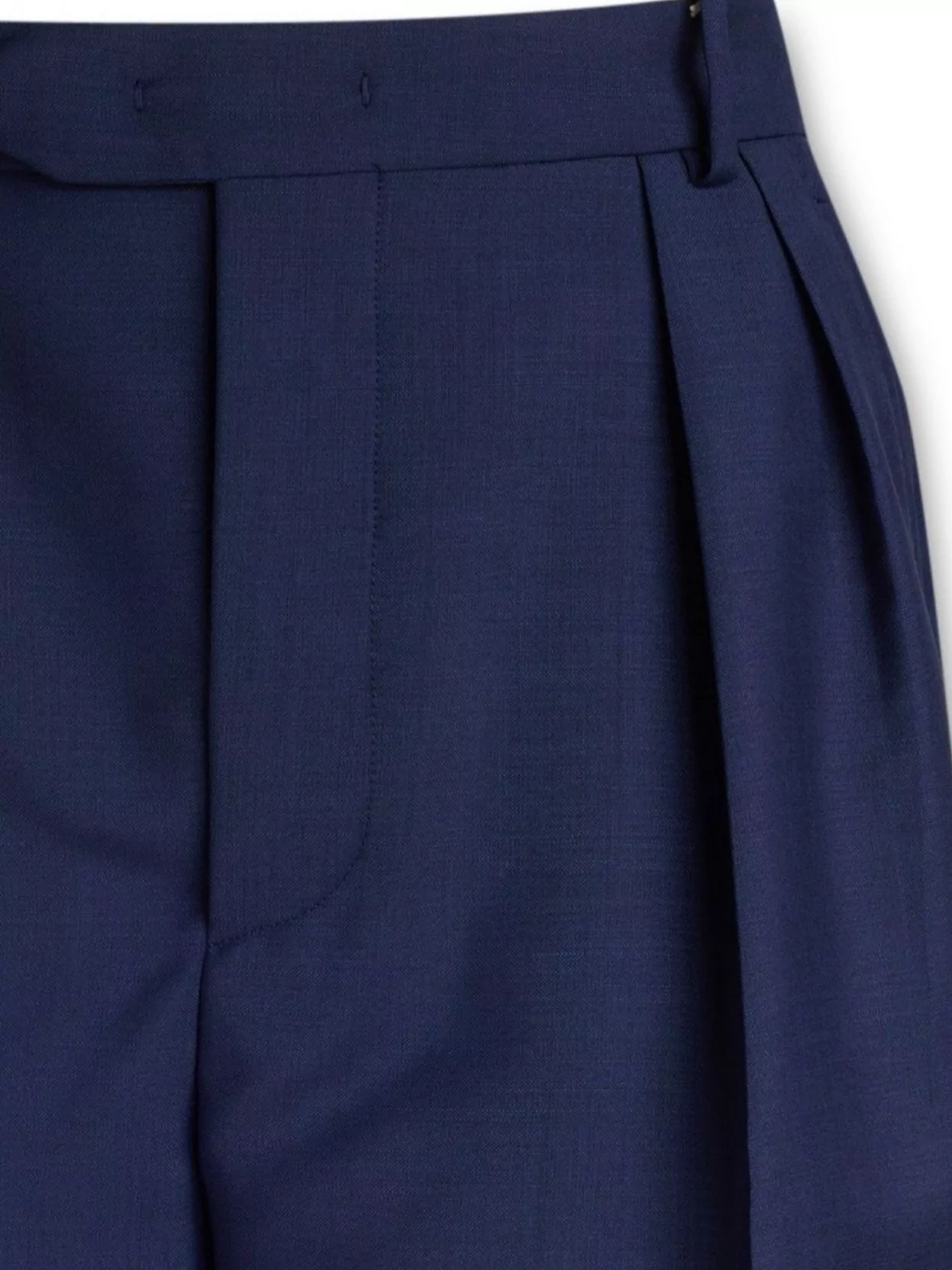 Bally Pleated Mohair-wool Blend Shorts