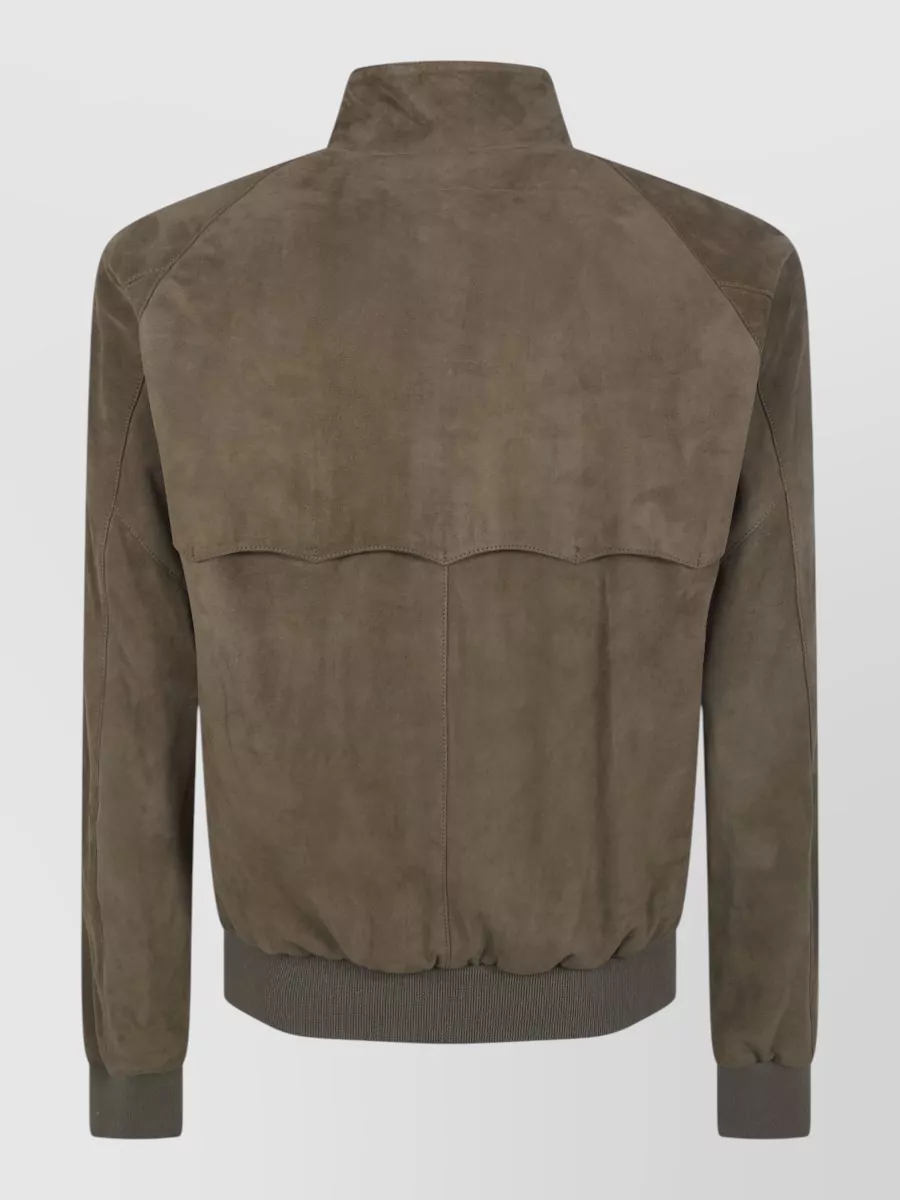 Baracuta Suede Bomber Jacket