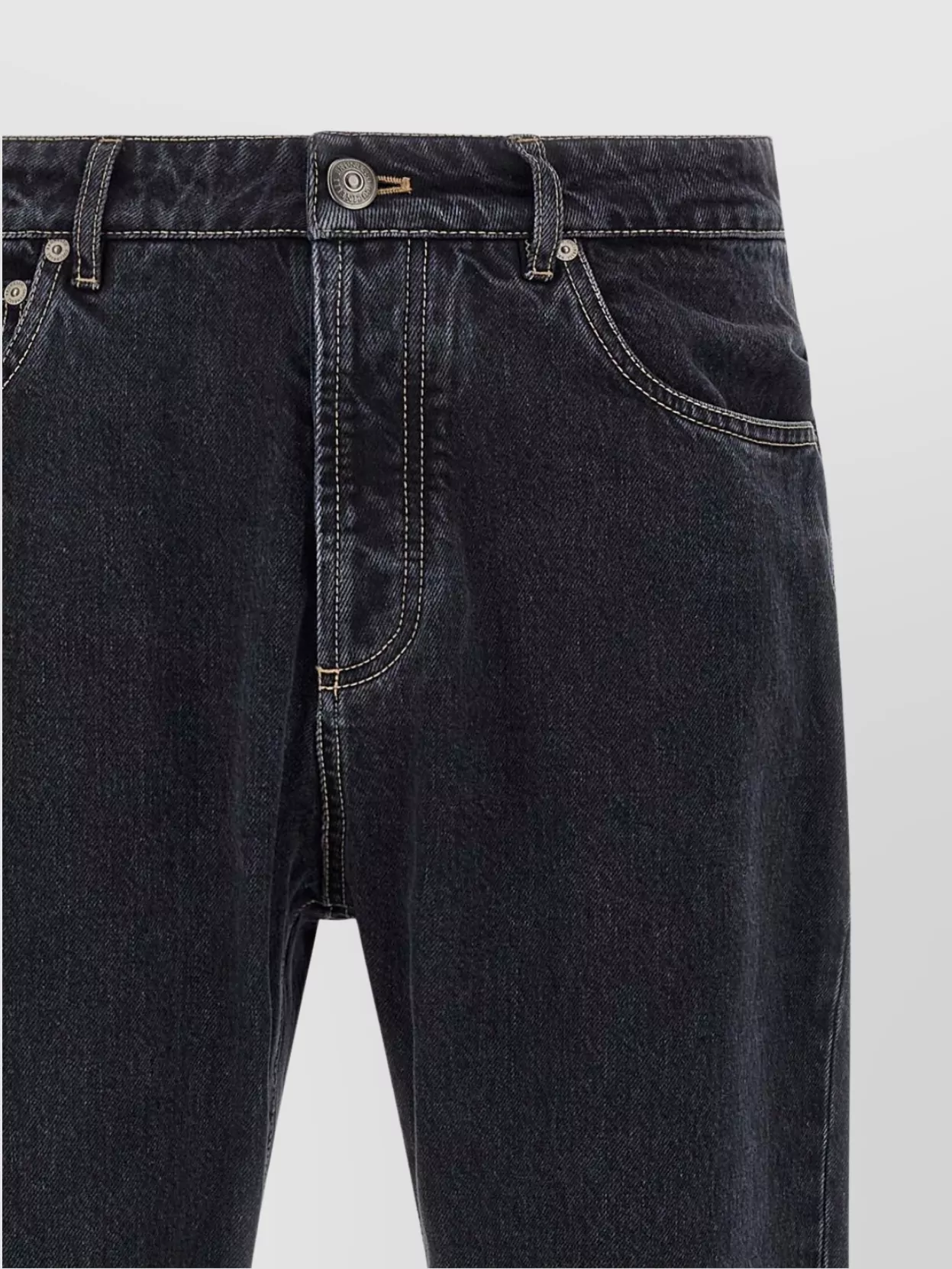 Brunello Cucinelli Rolled Cuff Five-Pocket Denim Trousers