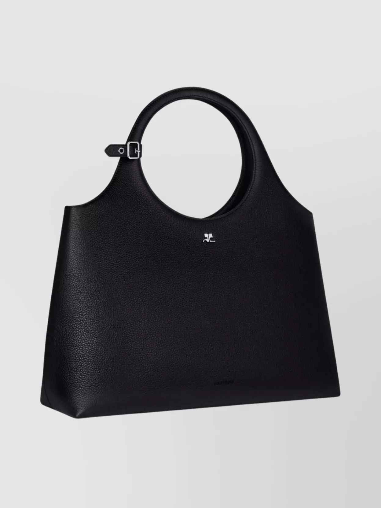 Courrèges Versatile Tote Bag Circular Handle