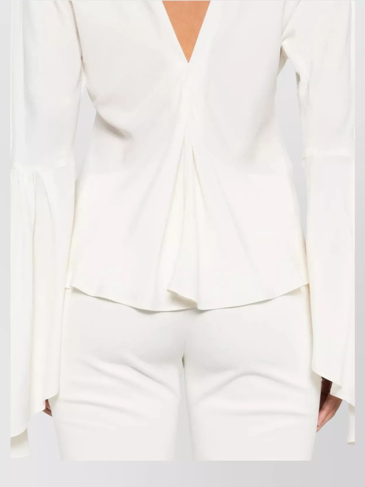 Pinko Flared V-Neck Backless Top