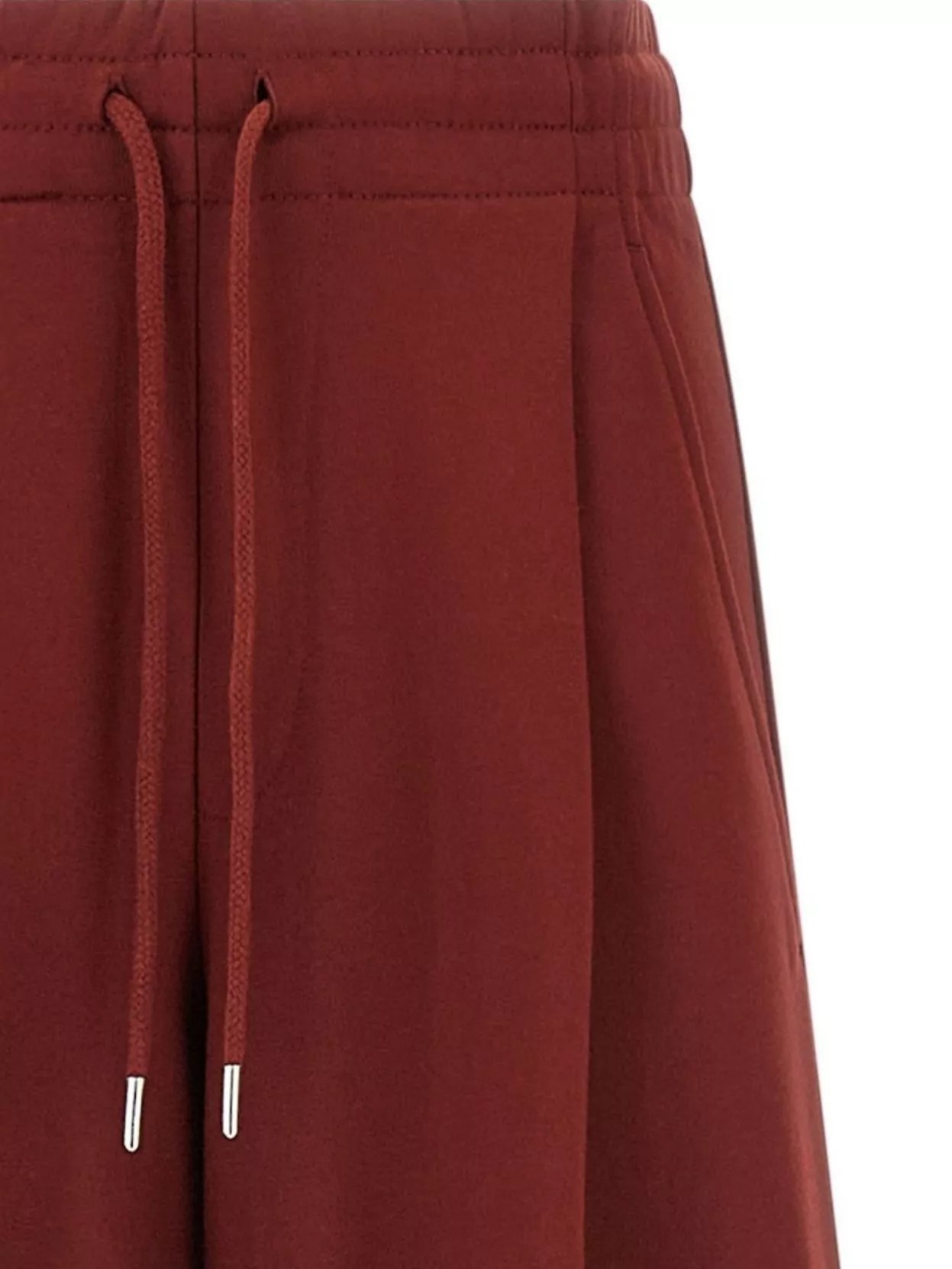 Dries Van Noten Wide Leg Trousers With Side And Back Pockets In Red