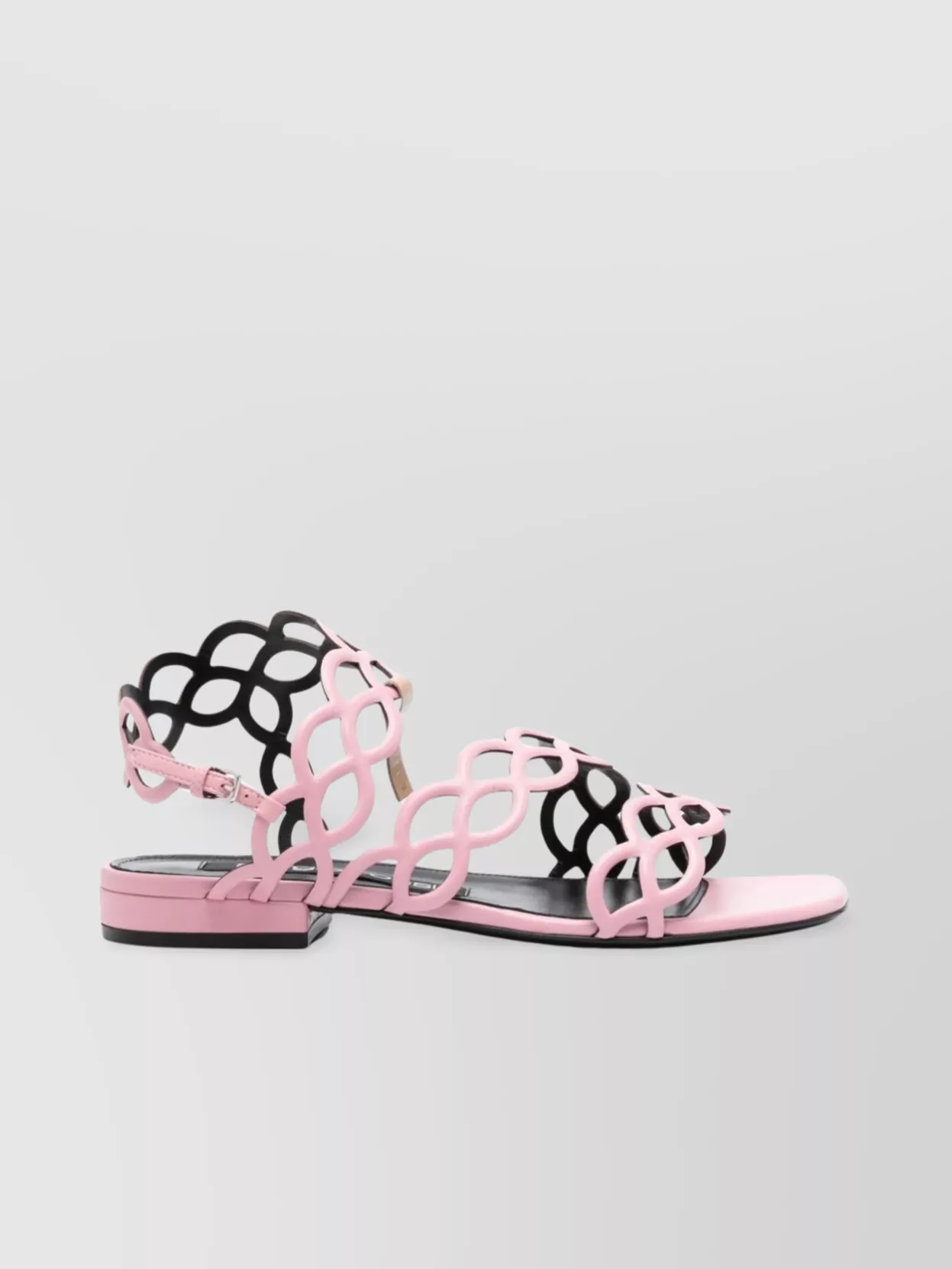 Shop Sergio Rossi Spiral Square Strappy Sandals In Pastel