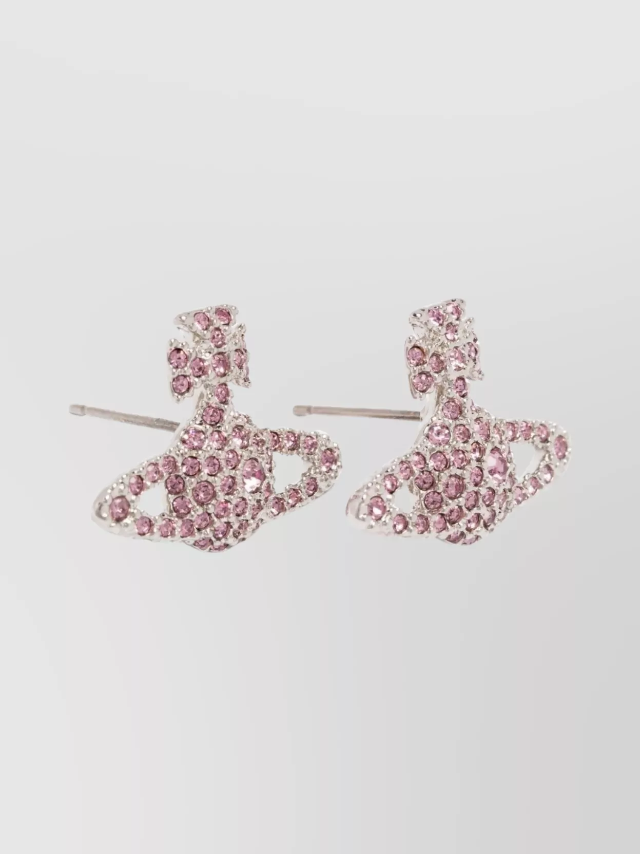 Vivienne Westwood Bow Orb Gemstone Stud Earrings