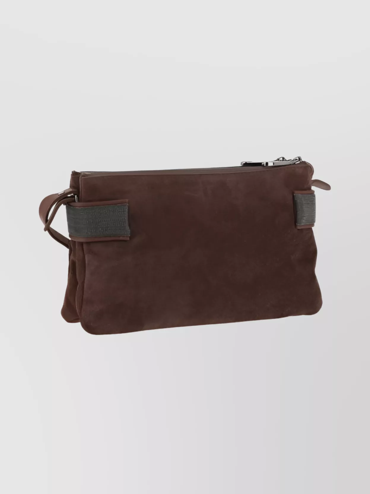 Brunello Cucinelli Compact Suede Shoulder Bag