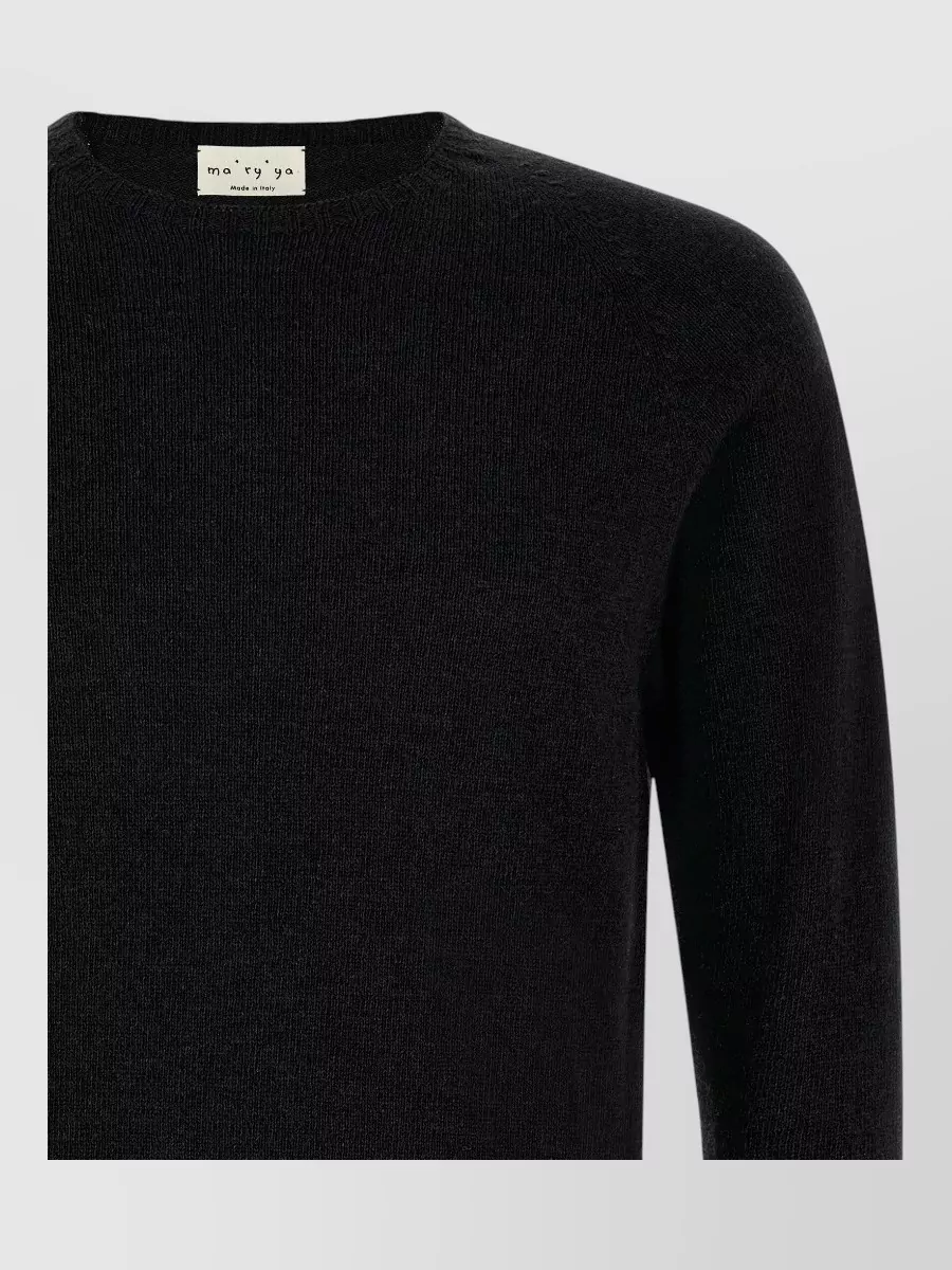 Ma'ry'ya cashmere wool relaxed-fit ribbed crew-neck jumper