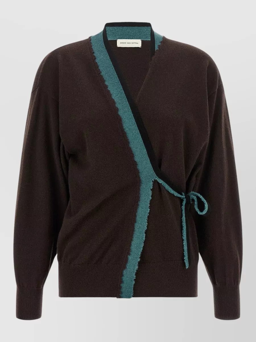 Dries Van Noten Cashmere wrap cardigan