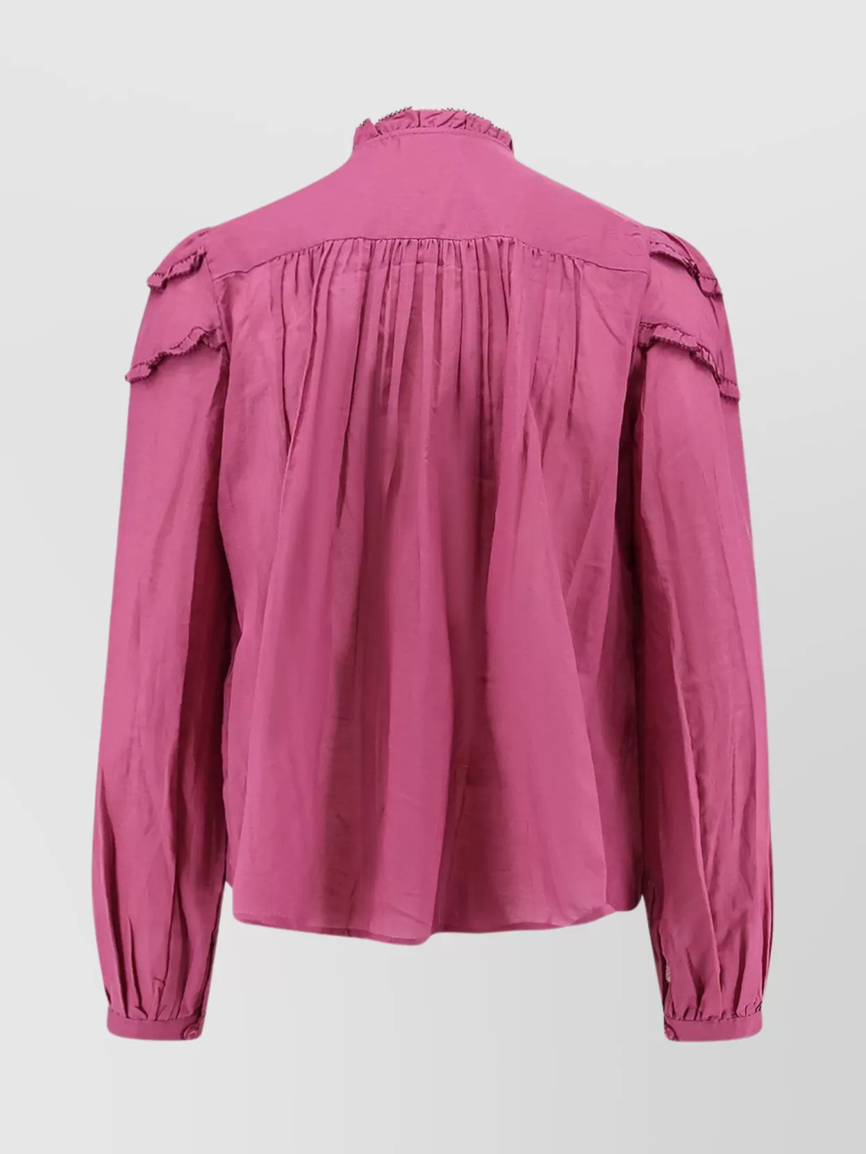 Isabel Marant Etoile Christa Cotton And Viscose Ruffled Shirt