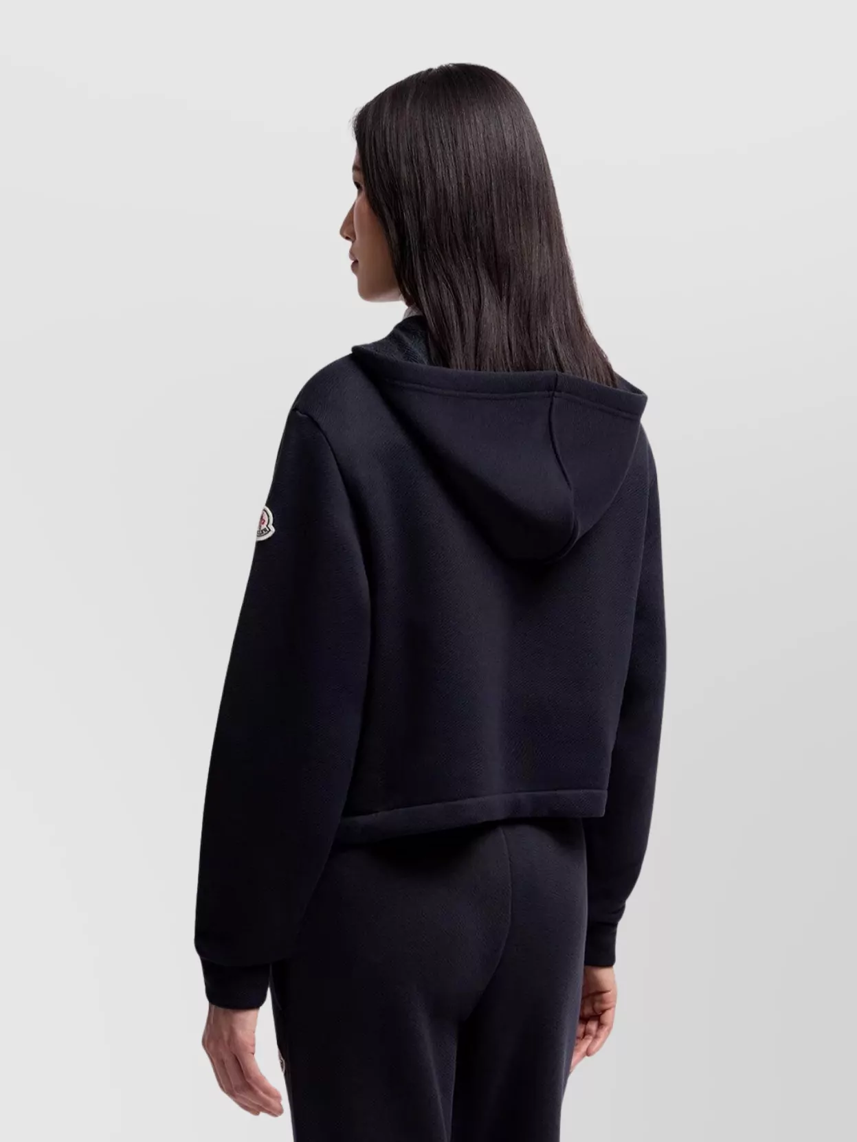 Moncler Cotton Hoodie With Knit Patch Pockets