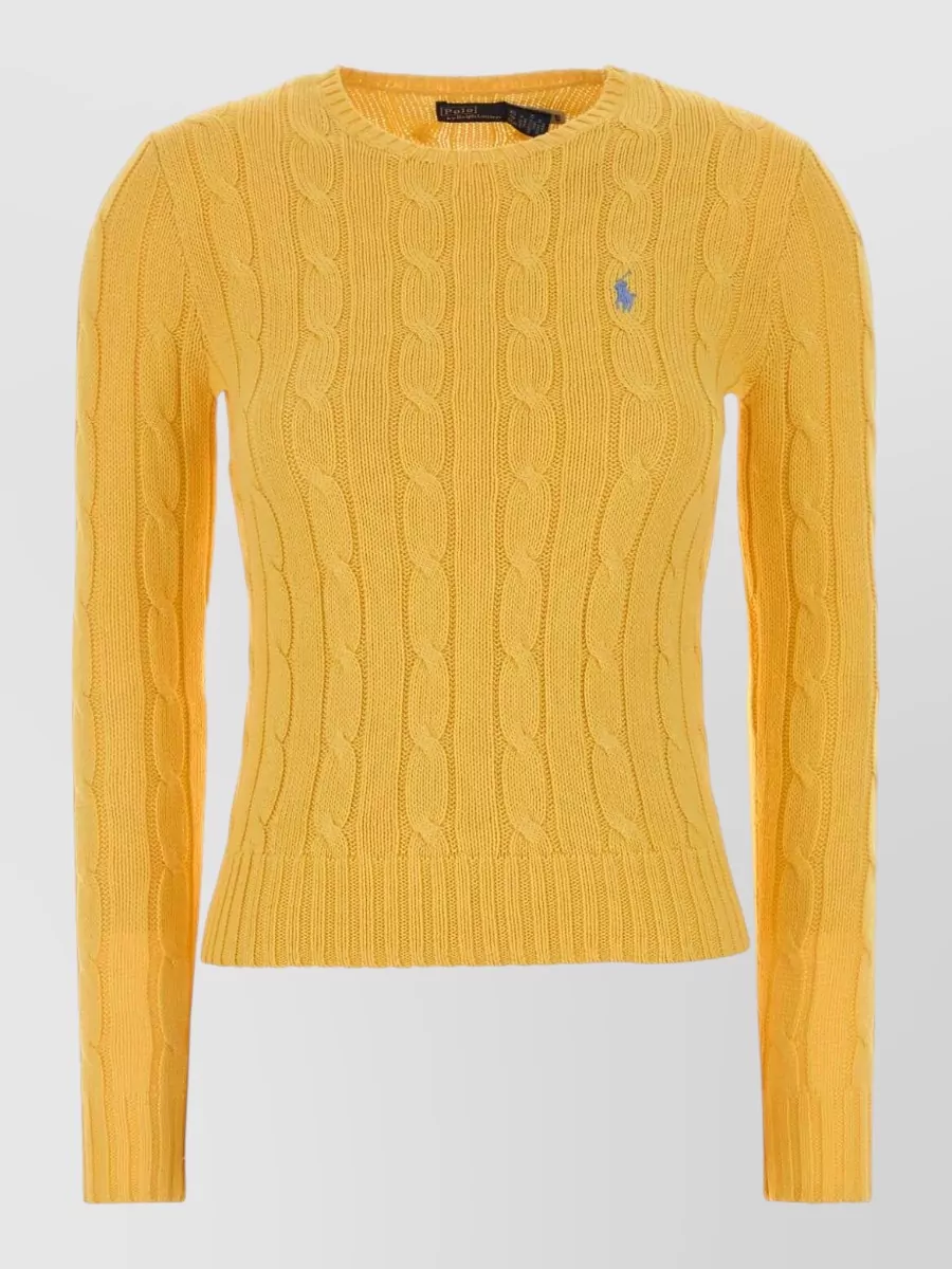 Polo Ralph Lauren Cotton Cable-Knit Slim-Fit Sweater