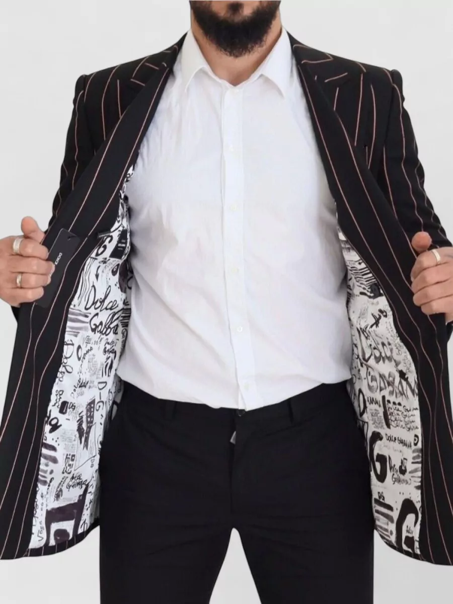 Dolce&Gabbana Striped Double Breasted Blazer