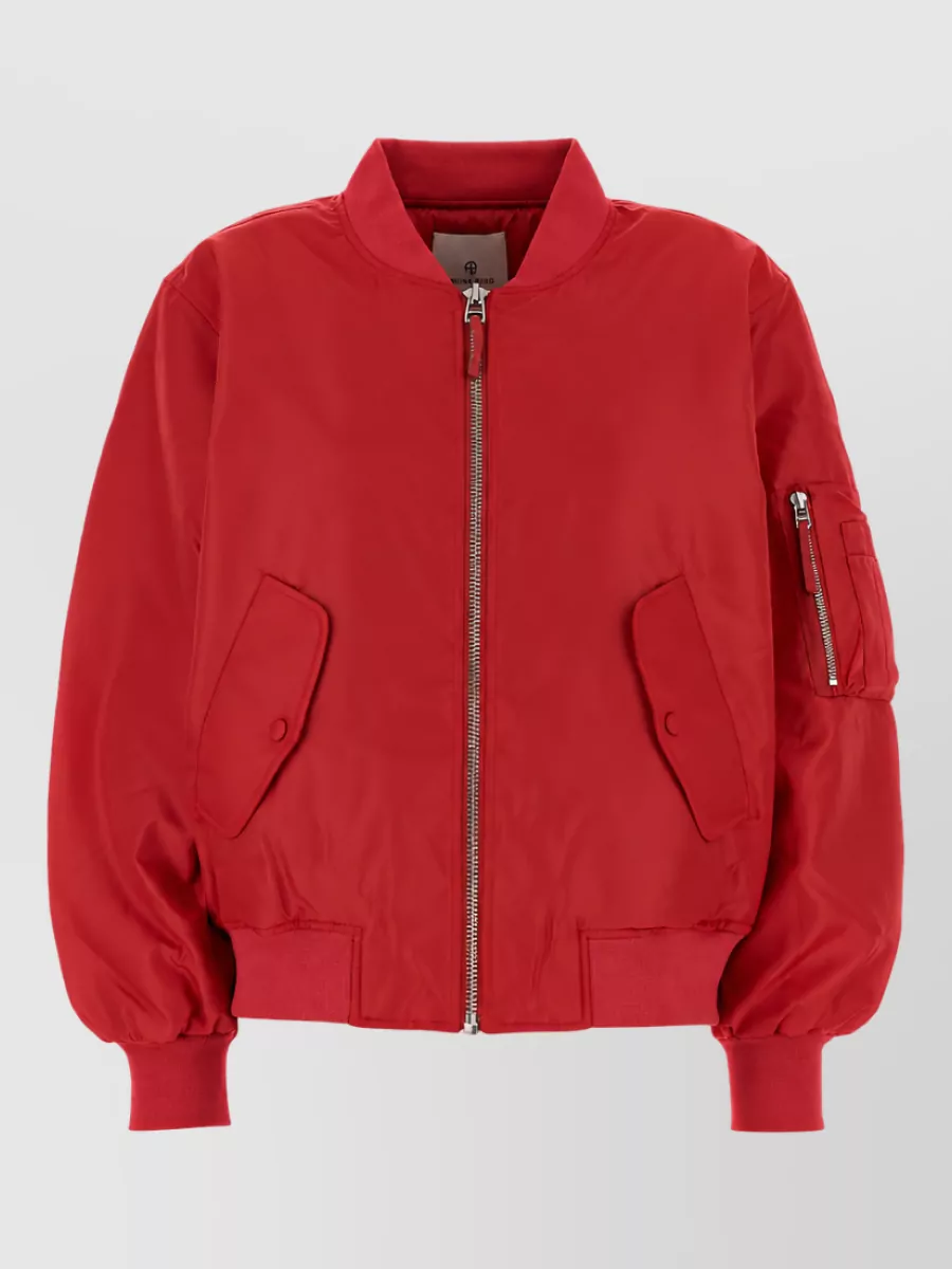Anine Bing Polyester bomber jacket