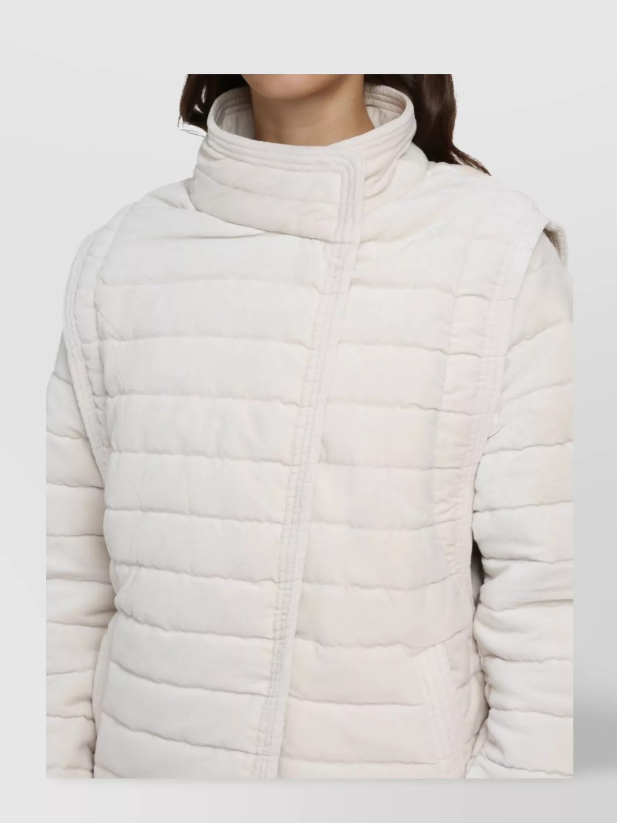 Isabel Marant Étoile Areta High Collar Quilted Jacket