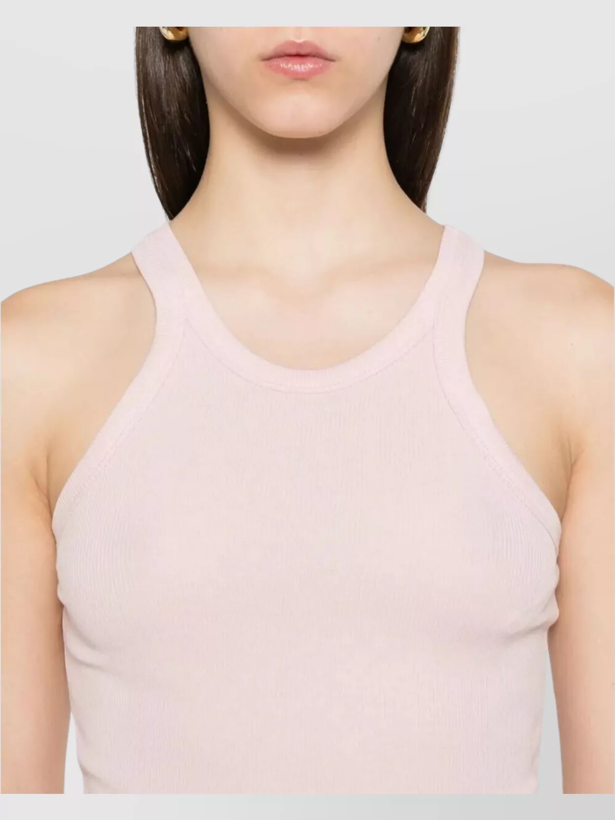 Sportmax Silk Cotton Racerback Tank Top