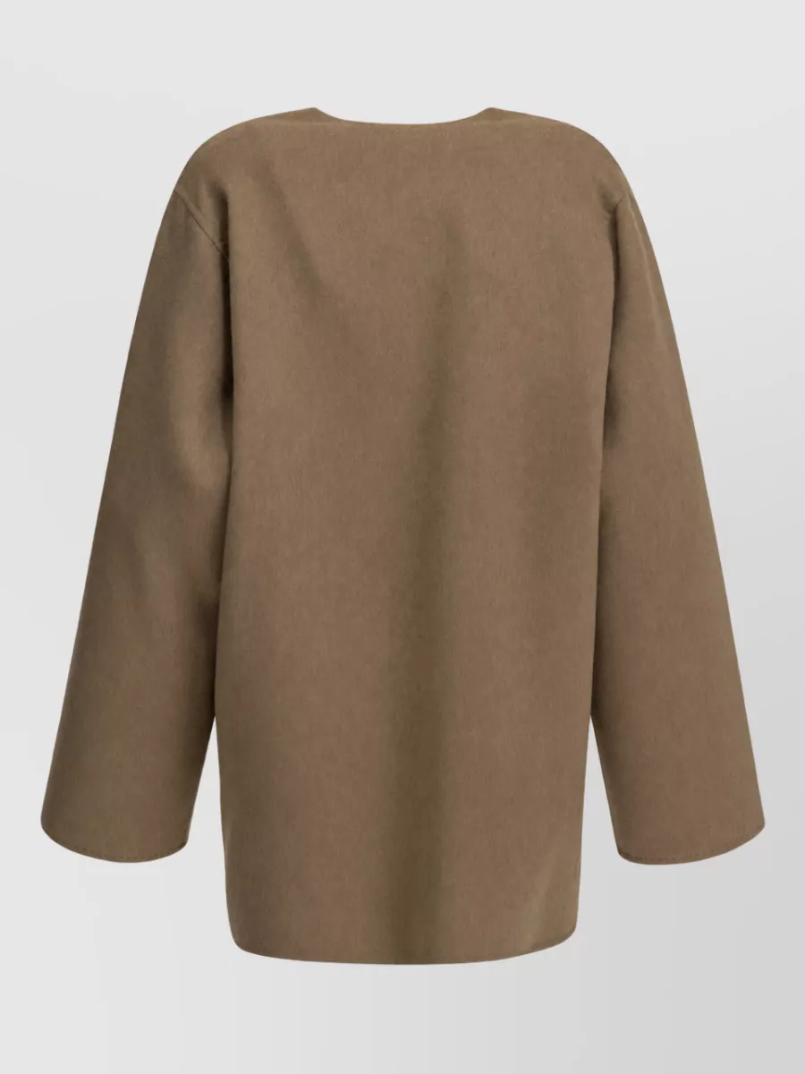 Max Mara Camel Mohair Short Single Breasted Coat