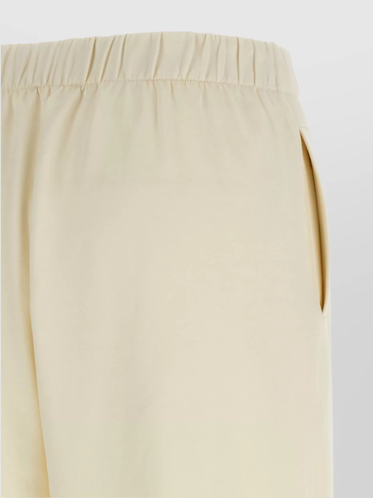 Max Mara Elastic Waist Casual Pants In Neutral