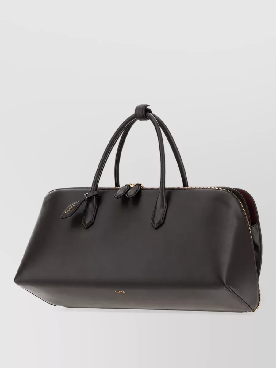 Alaïa leather medium tote bag
