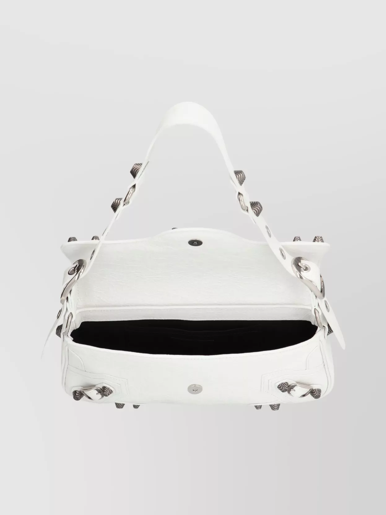 Balenciaga Leather Crossbody Bag Featuring Studs