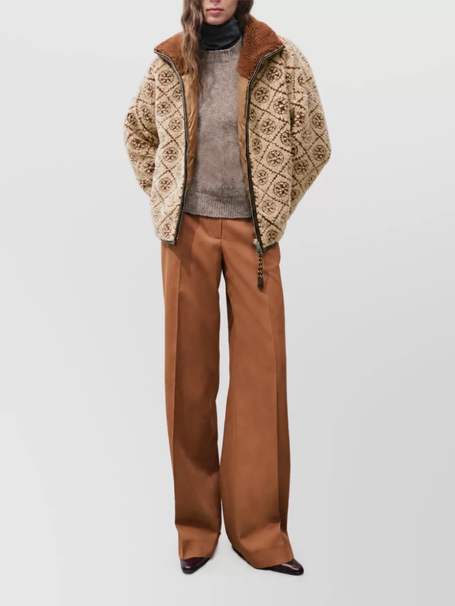 Tory Burch Fleece Oversized Jacket