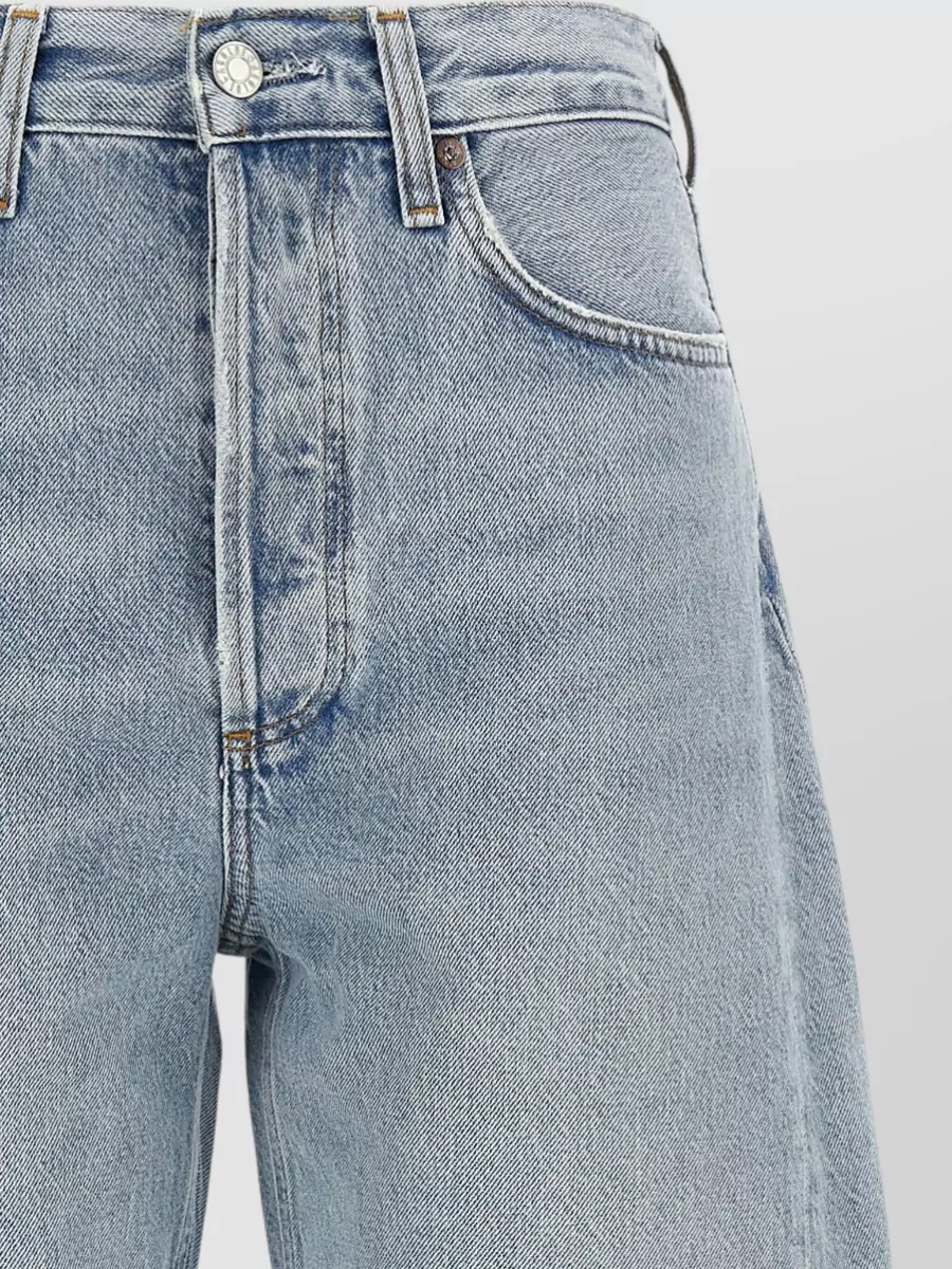 Agolde Denim High-Rise Curved-Leg Jeans