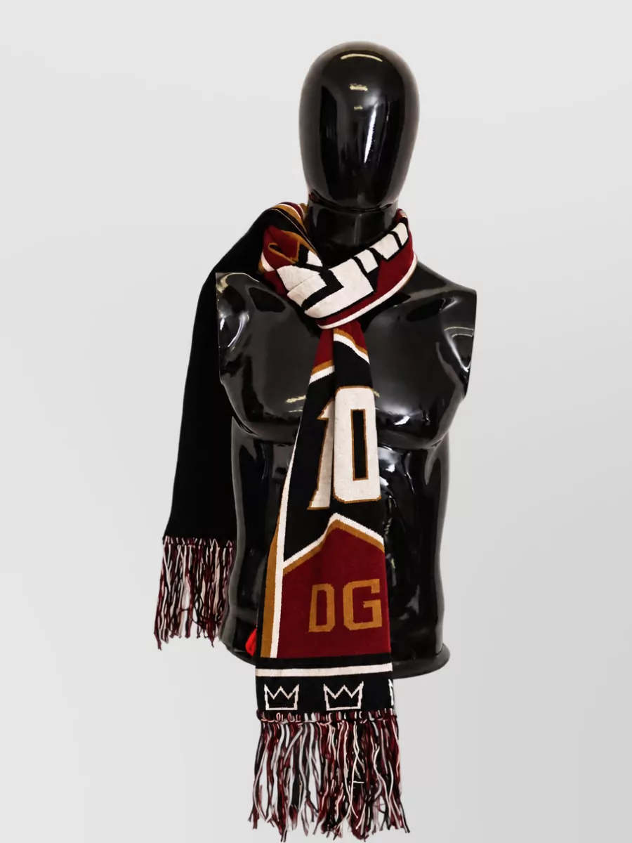 Dolce&Gabbana Wool Cashmere Knit Scarf