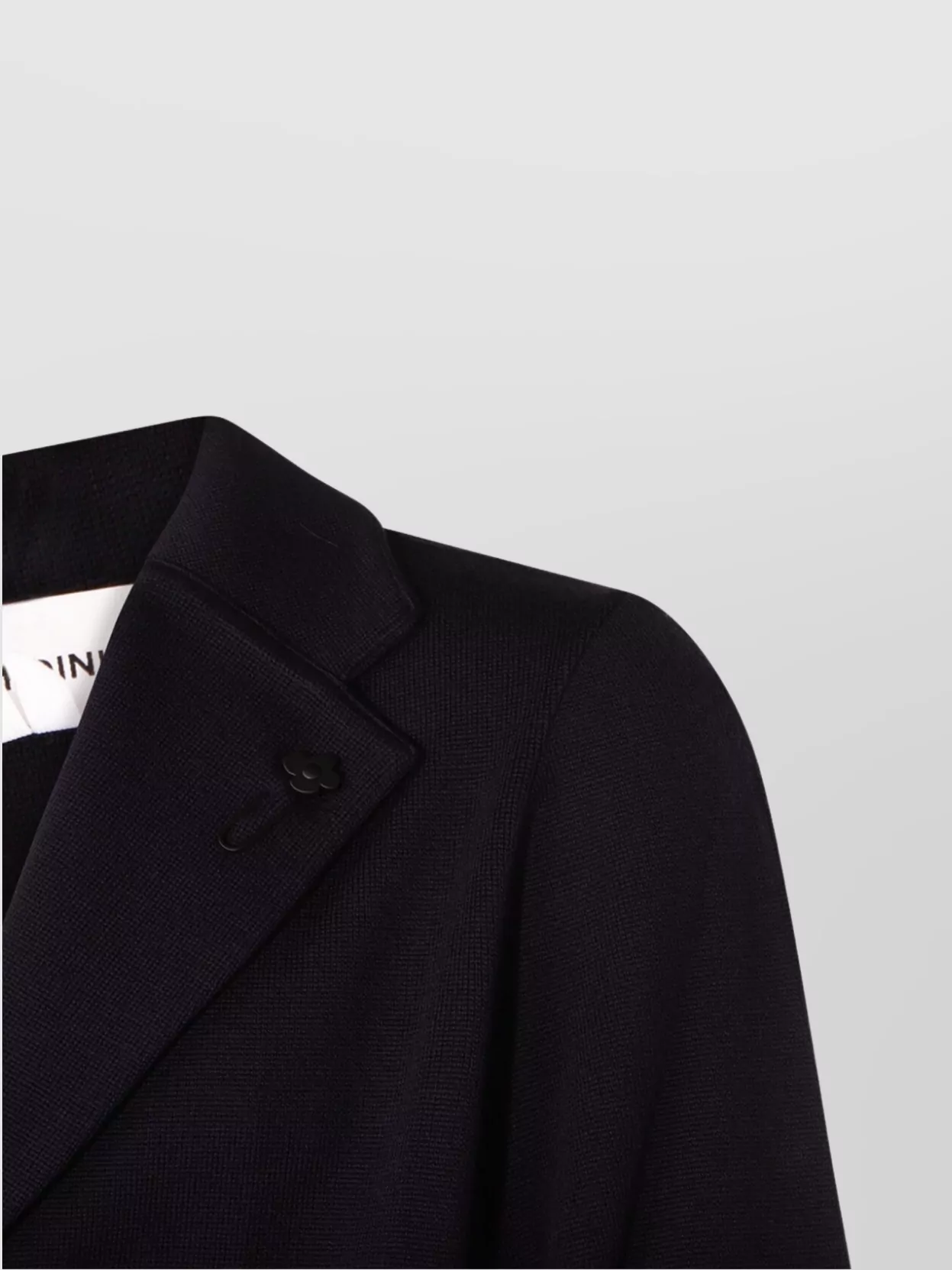 Lardini Single-breasted Suit Jacket With Notch Lapel In Black