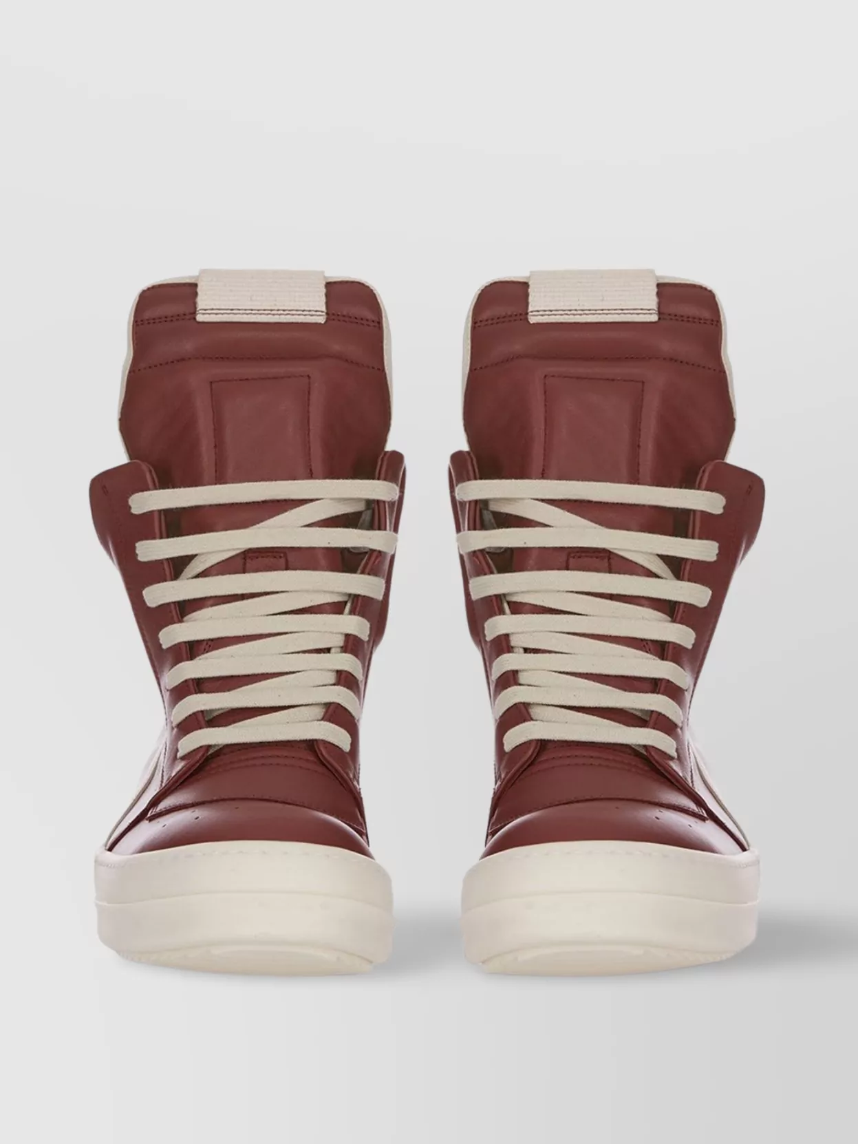 Rick Owens Geometric Panel High-Top Sneakers