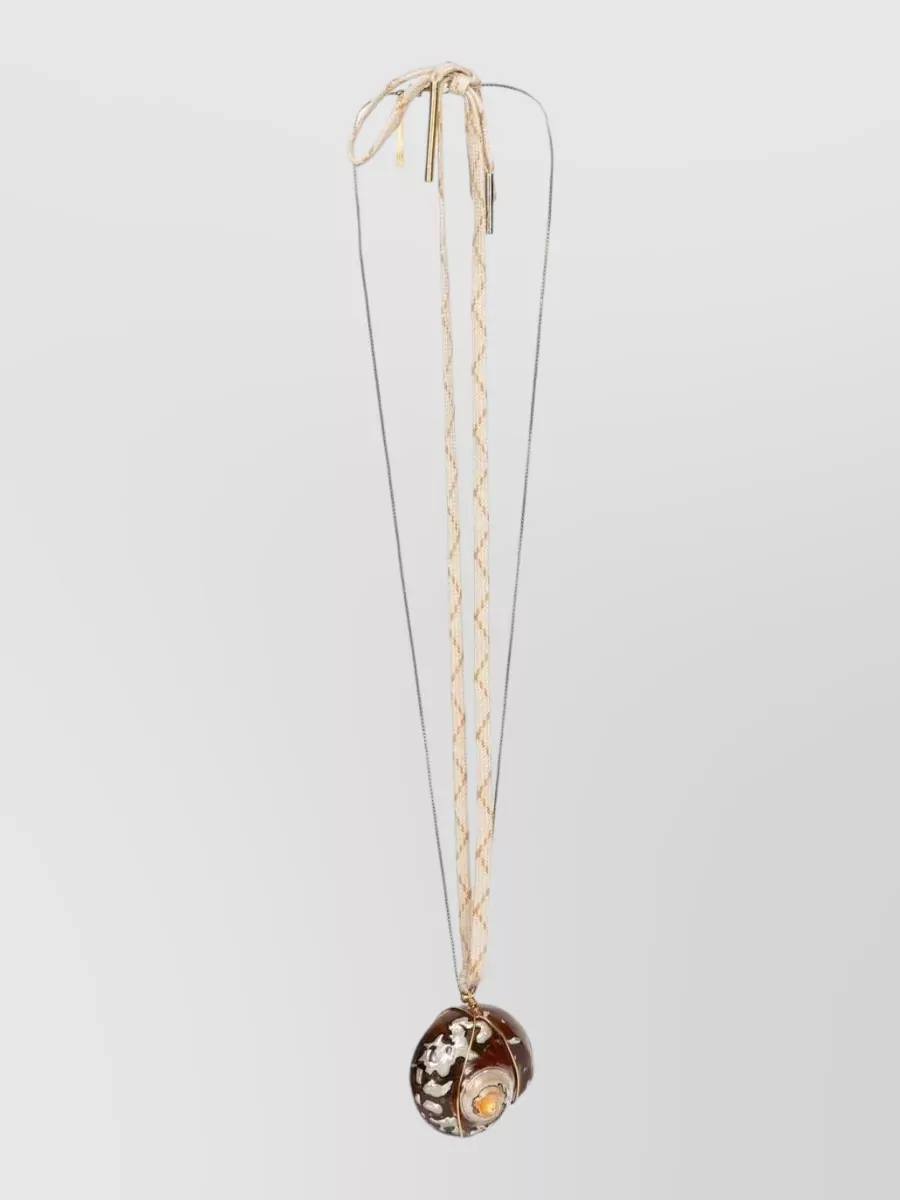 Dries Van Noten Shell Pendant Necklace