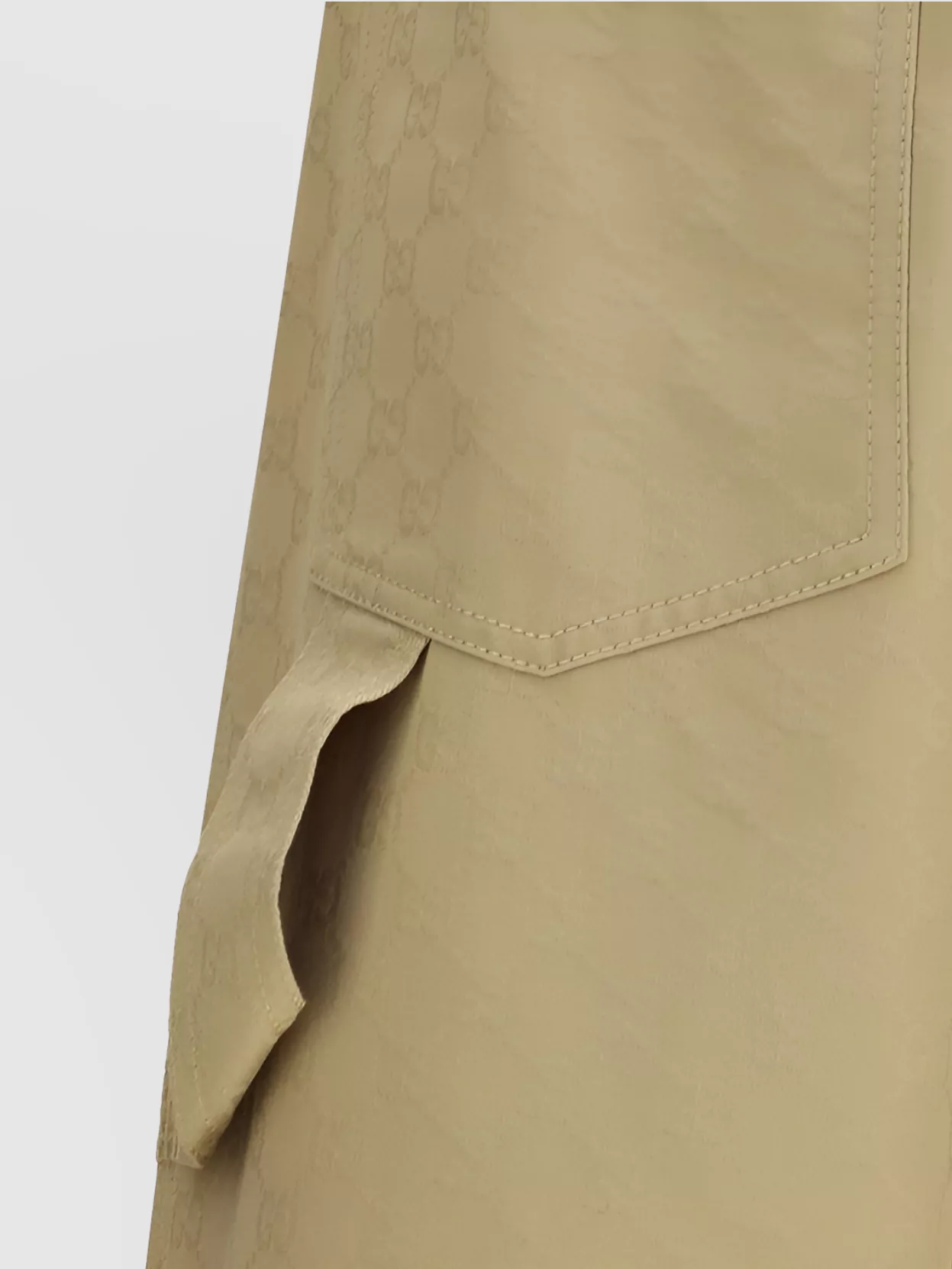 Gucci Wide Leg Cotton Trousers