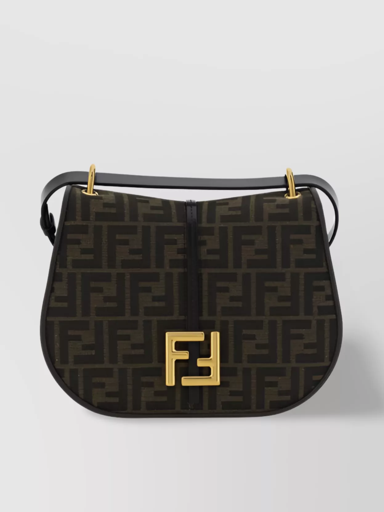 Shop Fendi Medium Jacquard Monogram Shoulder Bag