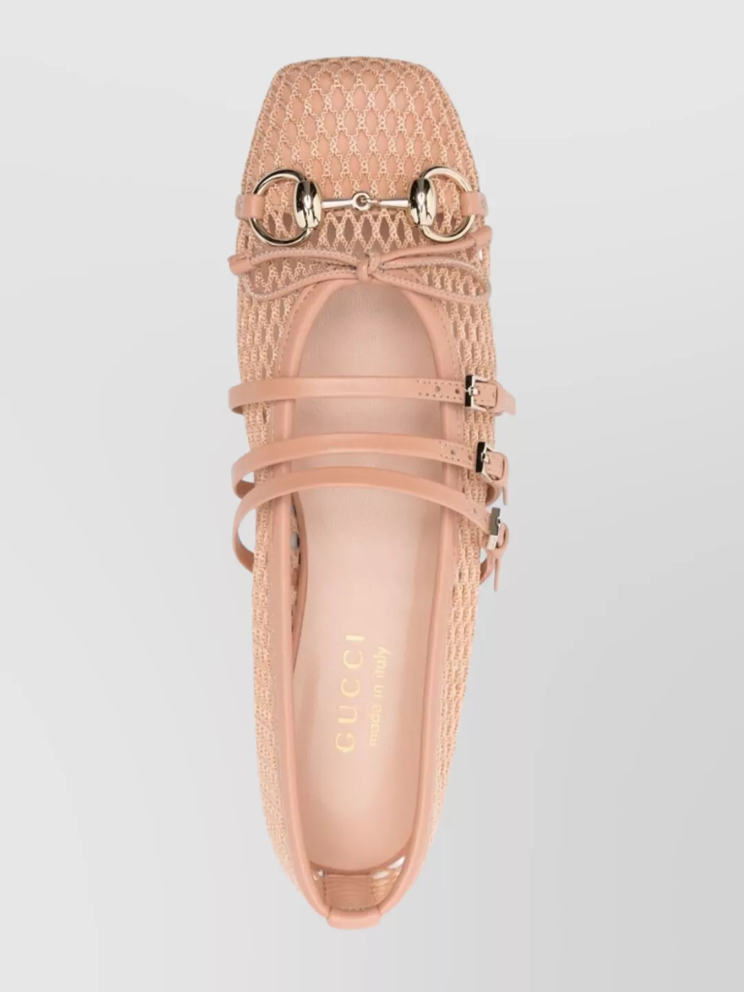Gucci Strappy Ballerina Shoes Square Toe