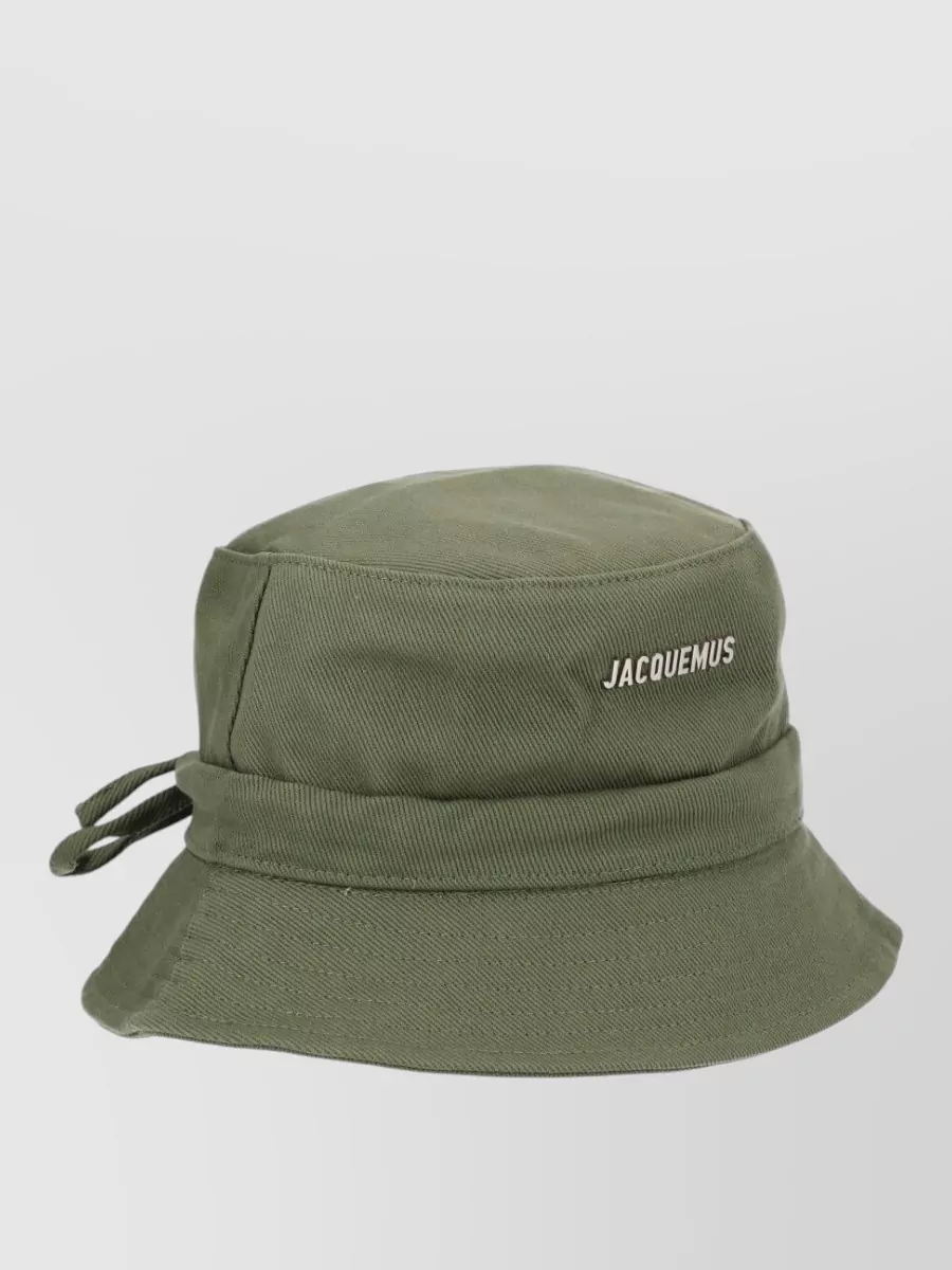 Jacquemus Gadjo Bucket Hat Wide Brim Bow
