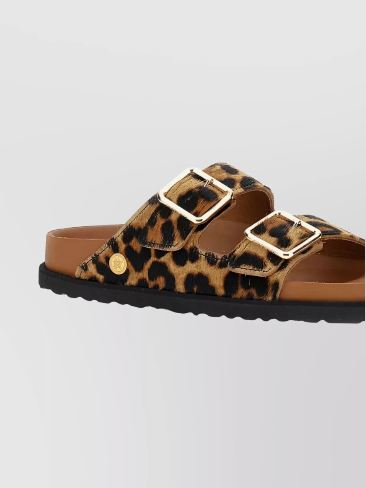 Birkenstock 1774 Animal Print Flat Sole Open Toe Sandals In Multi