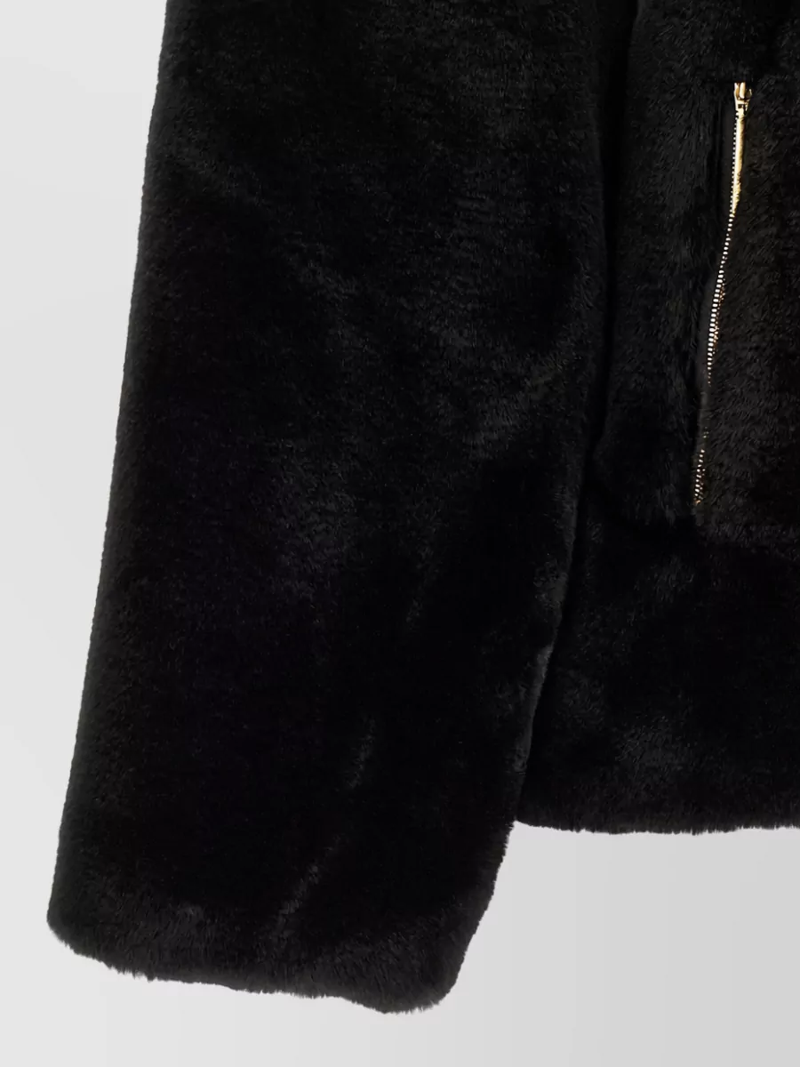 Tatras Faux Fur Oversized High Neck Coat