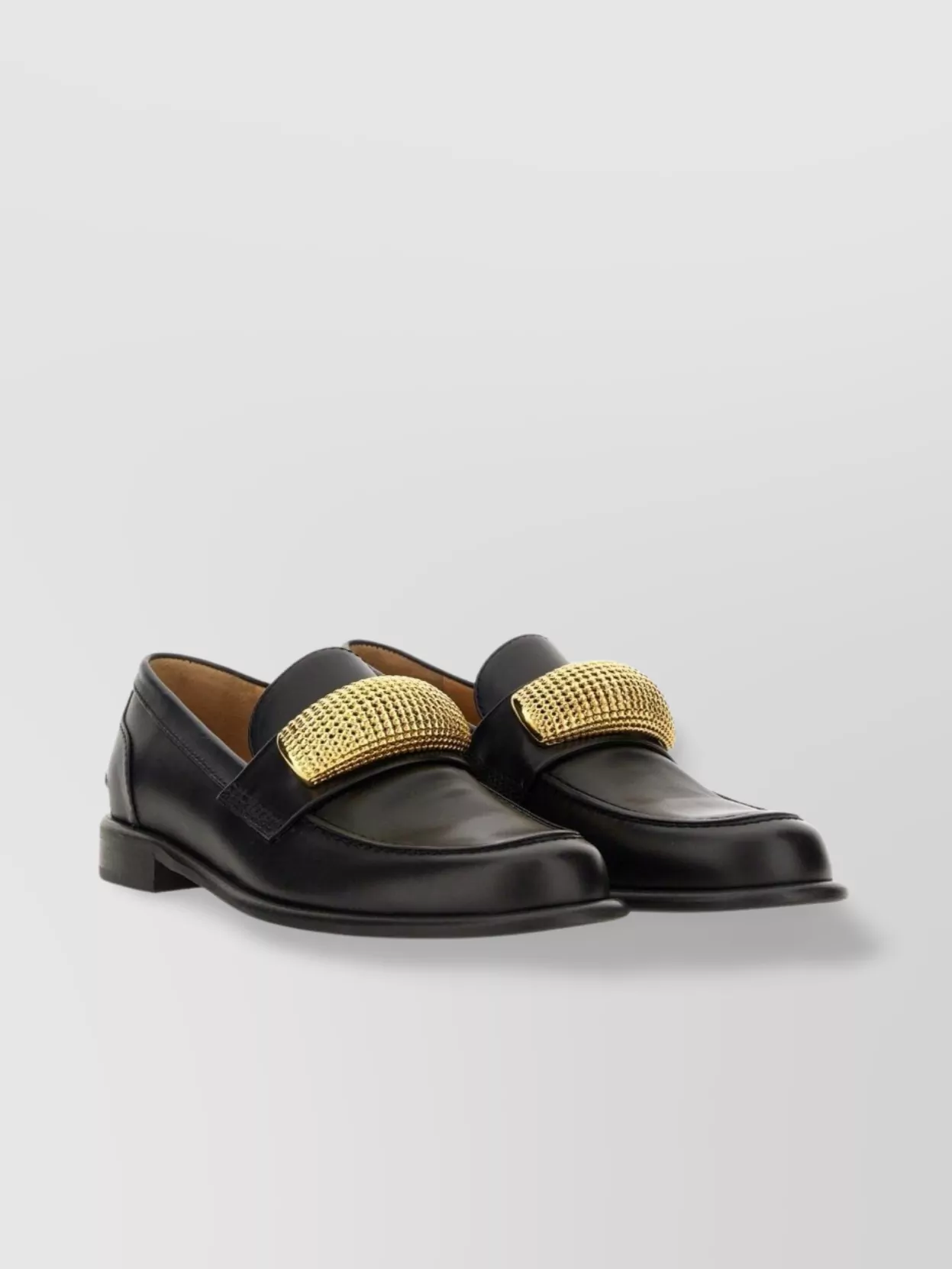 Jw Anderson "Bubble" Loafers Gold-Tone Embellishment