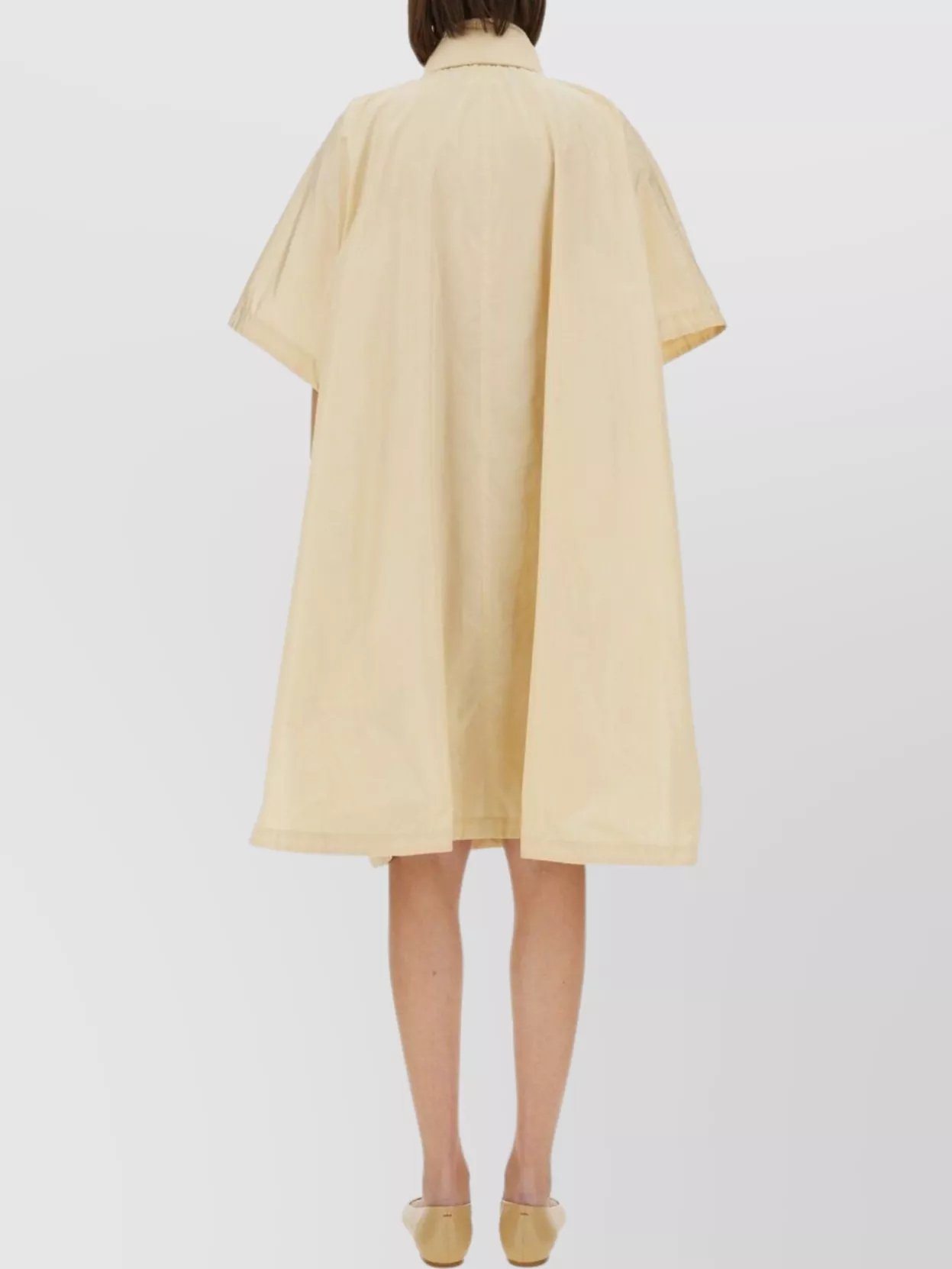 Shop Fabiana Filippi Technical Taffeta Hood Drawstring Waist