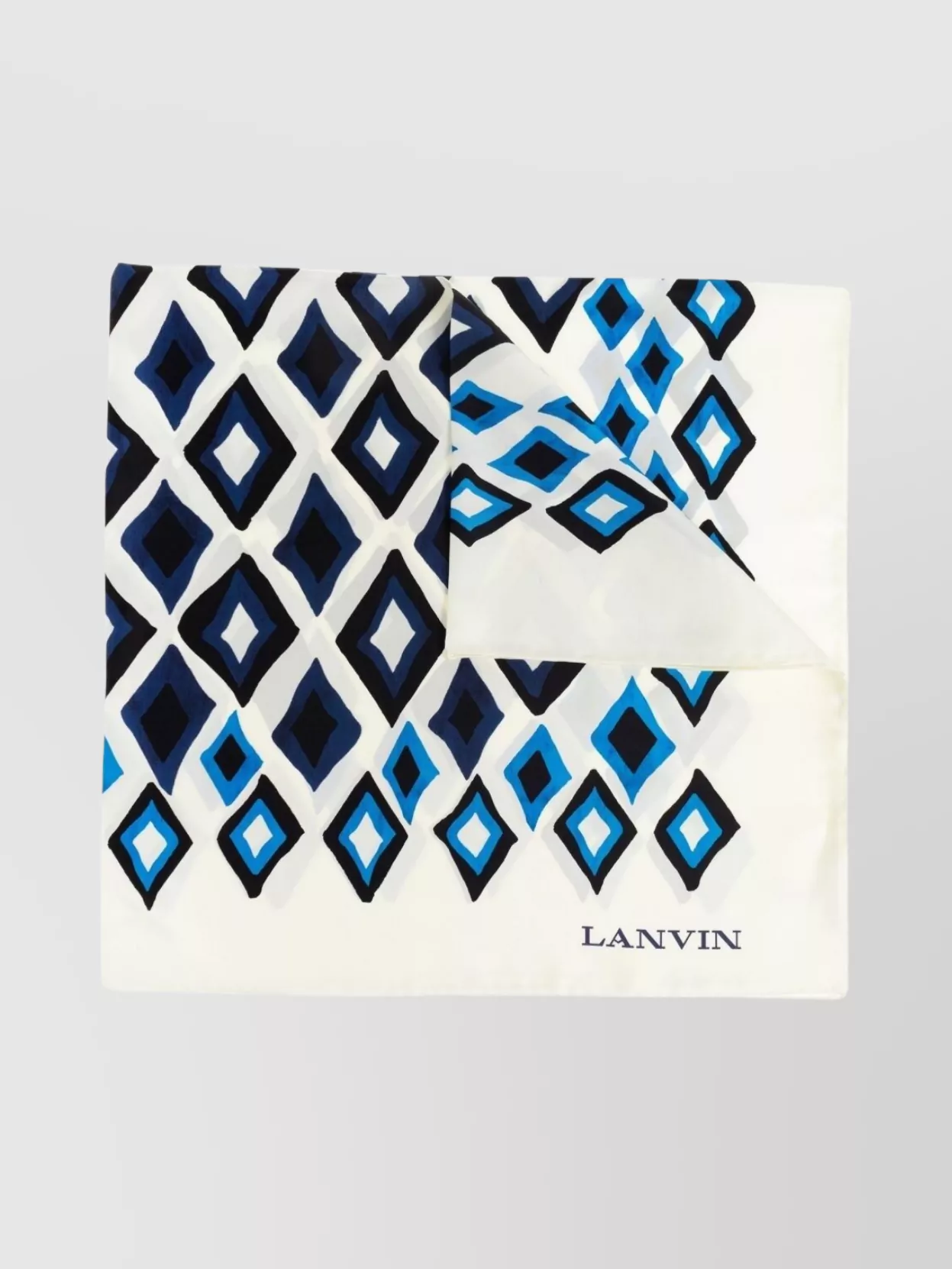 Lanvin Geometric Print Diamond Pattern Scarf Accessory