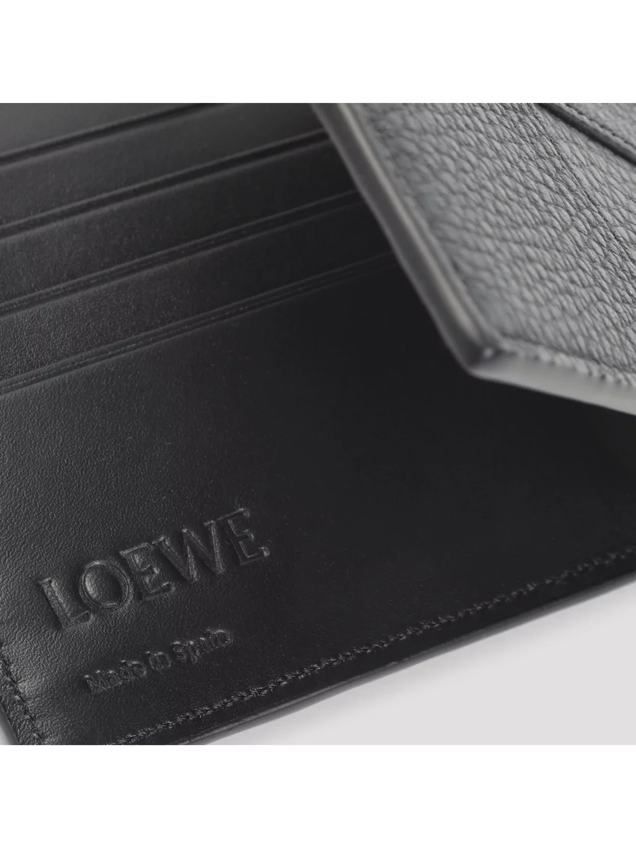 Loewe Leather Textured Bifold Wallet Puzzle Edge