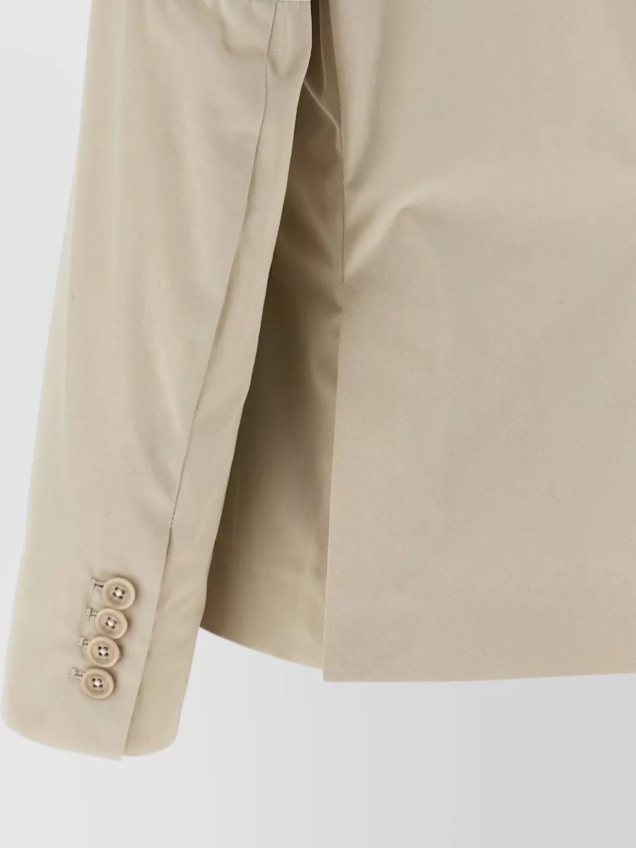Thom Browne Single-Breasted Cotton Blazer