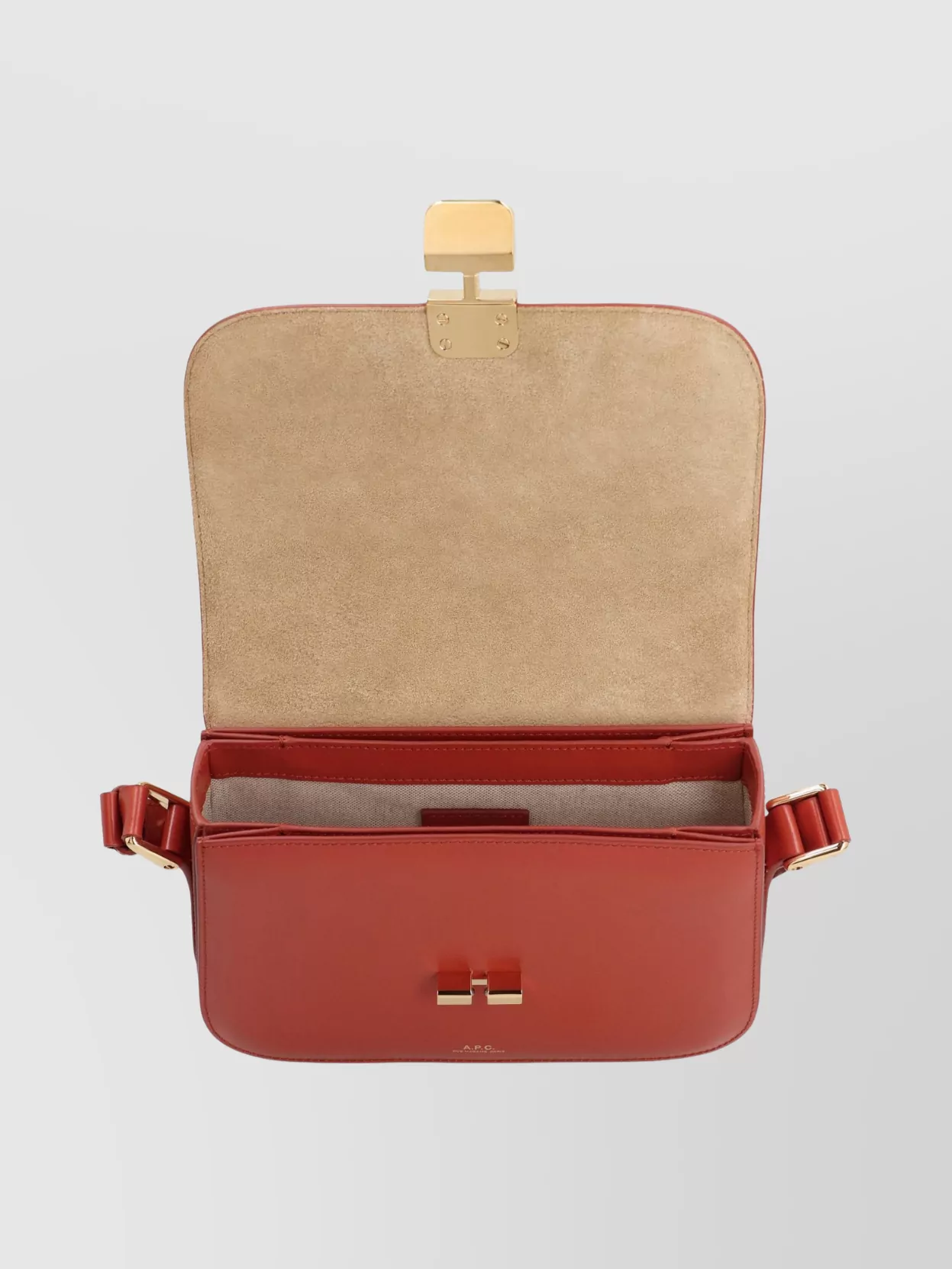 A.p.c. Small Leather Crossbody Shoulder Bag