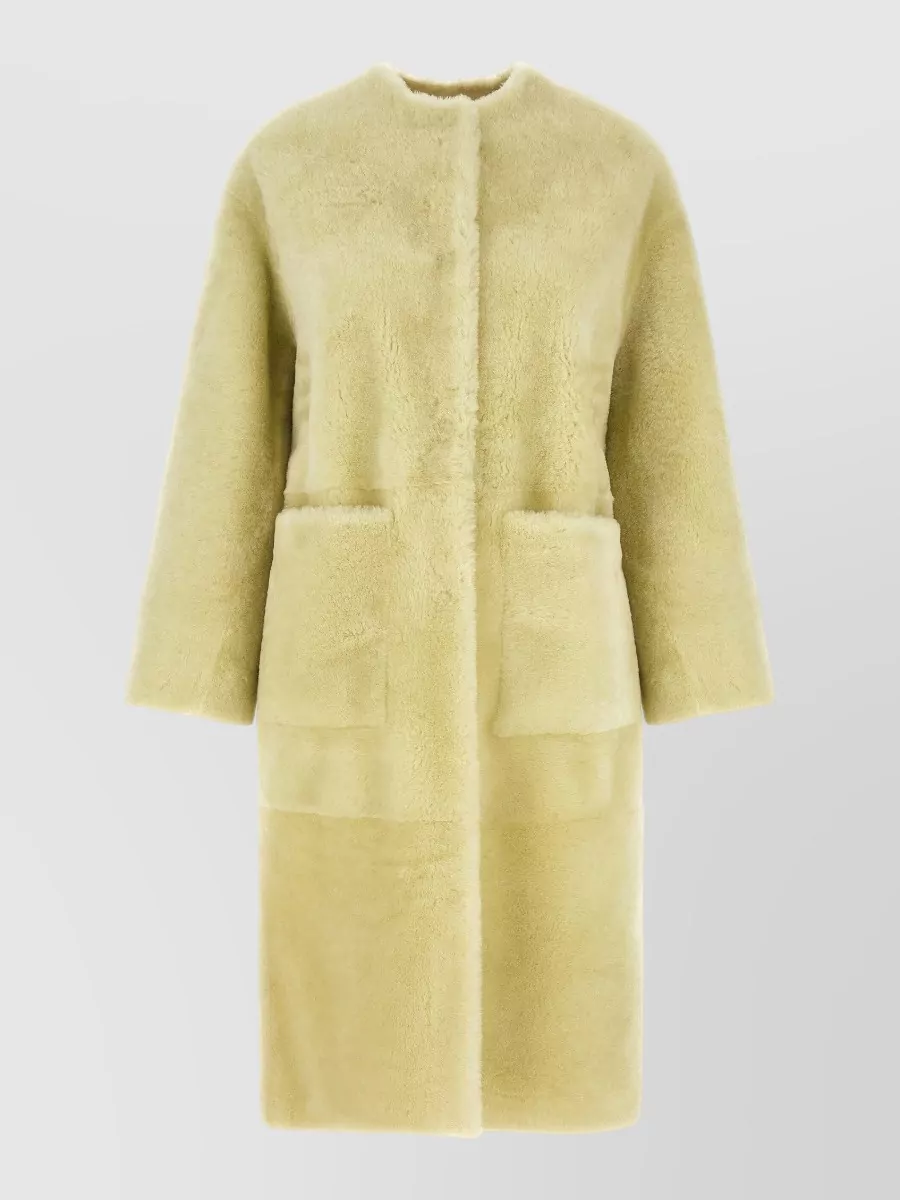 Blancha shearling long coat
