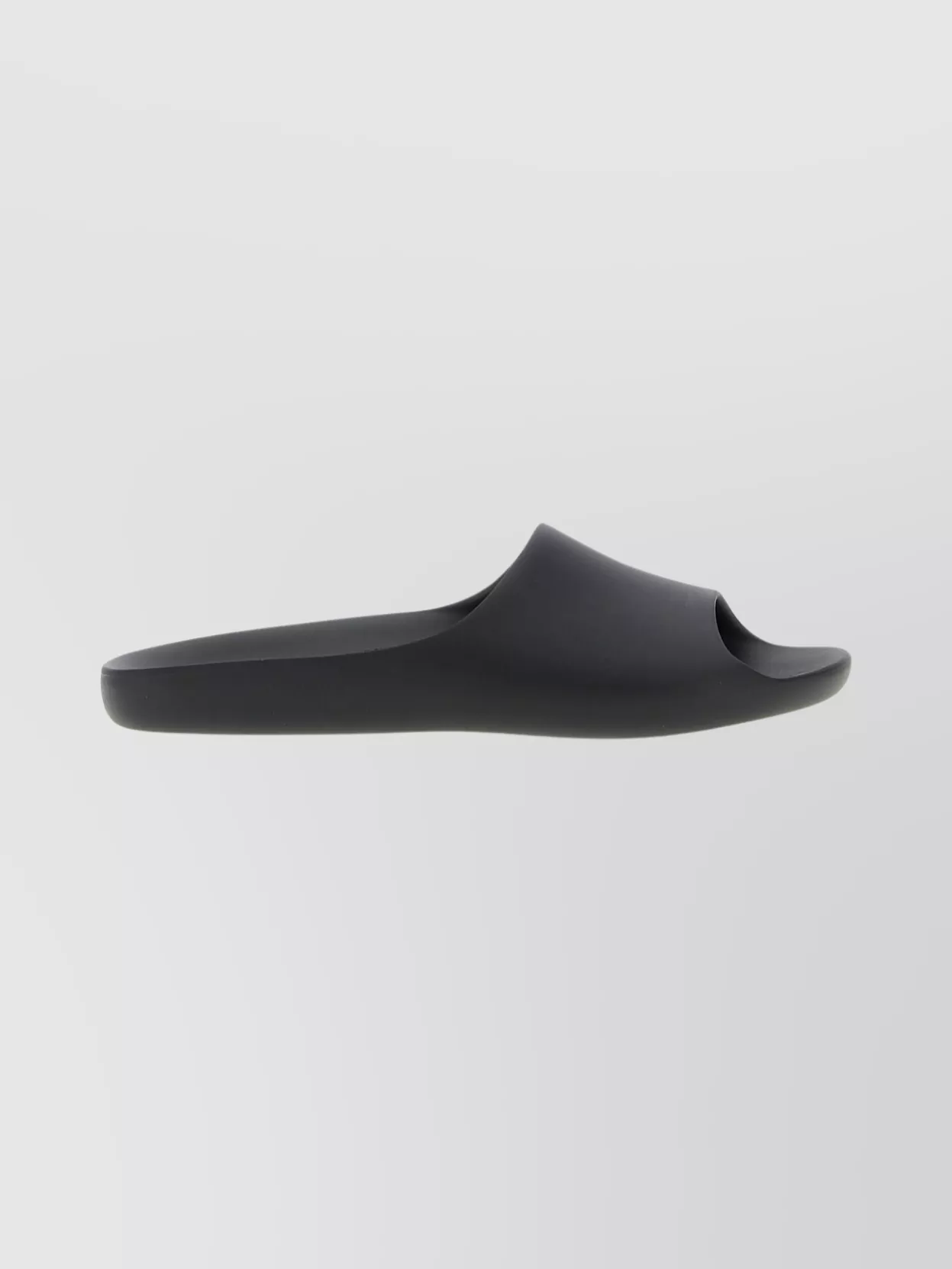 The Row Flat Open Toe Slides For Everyday Wear In Black