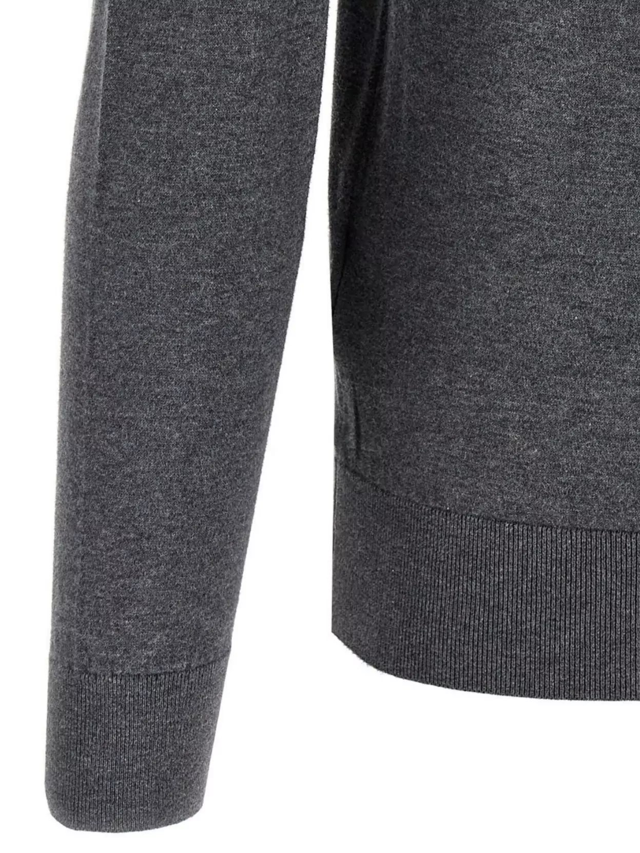 John Smedley Crew Neck Sweater With Ribbed Cuffs