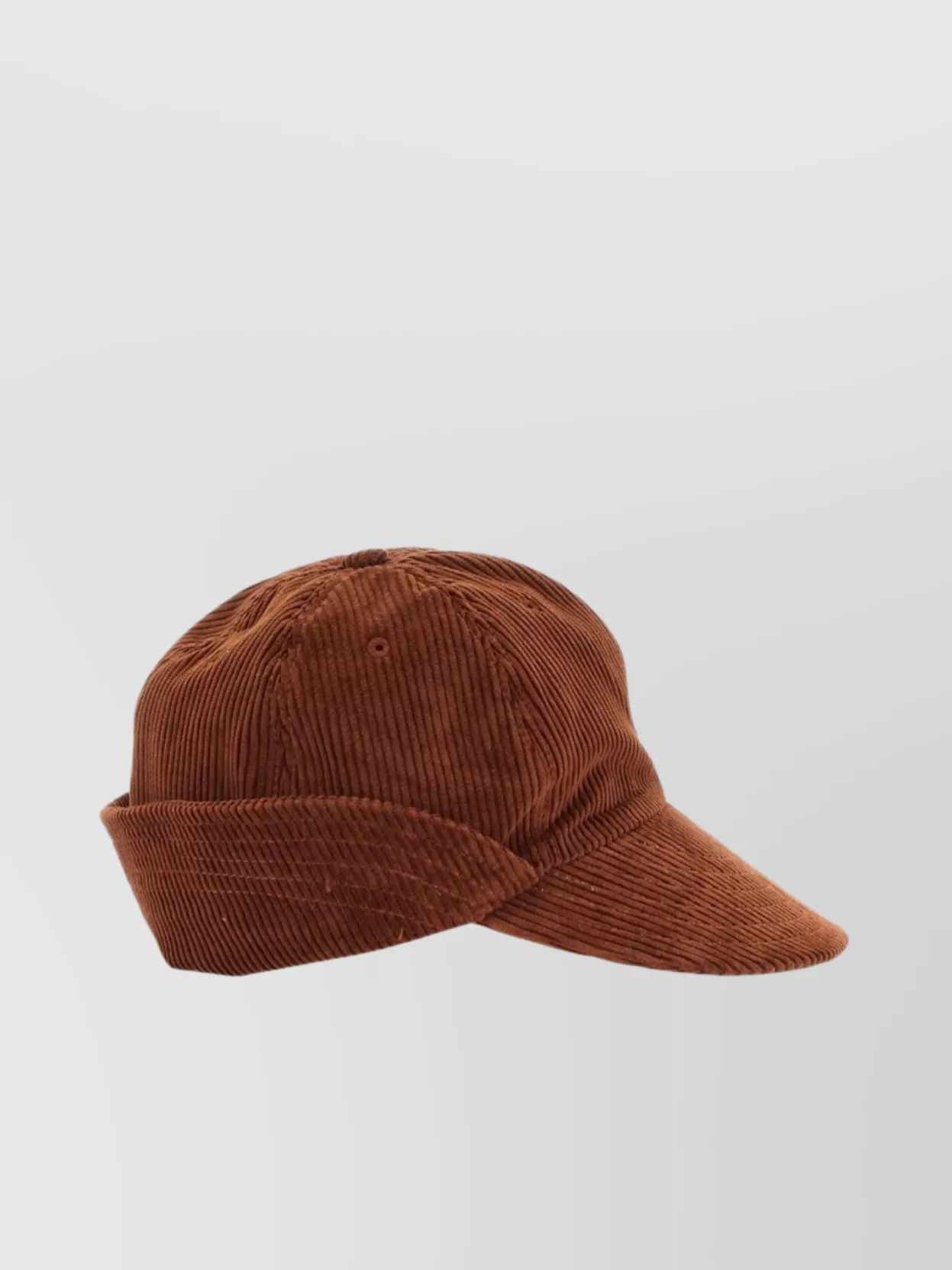 Baracuta Logo Embroidered Corduroy Foldable Brim Hat