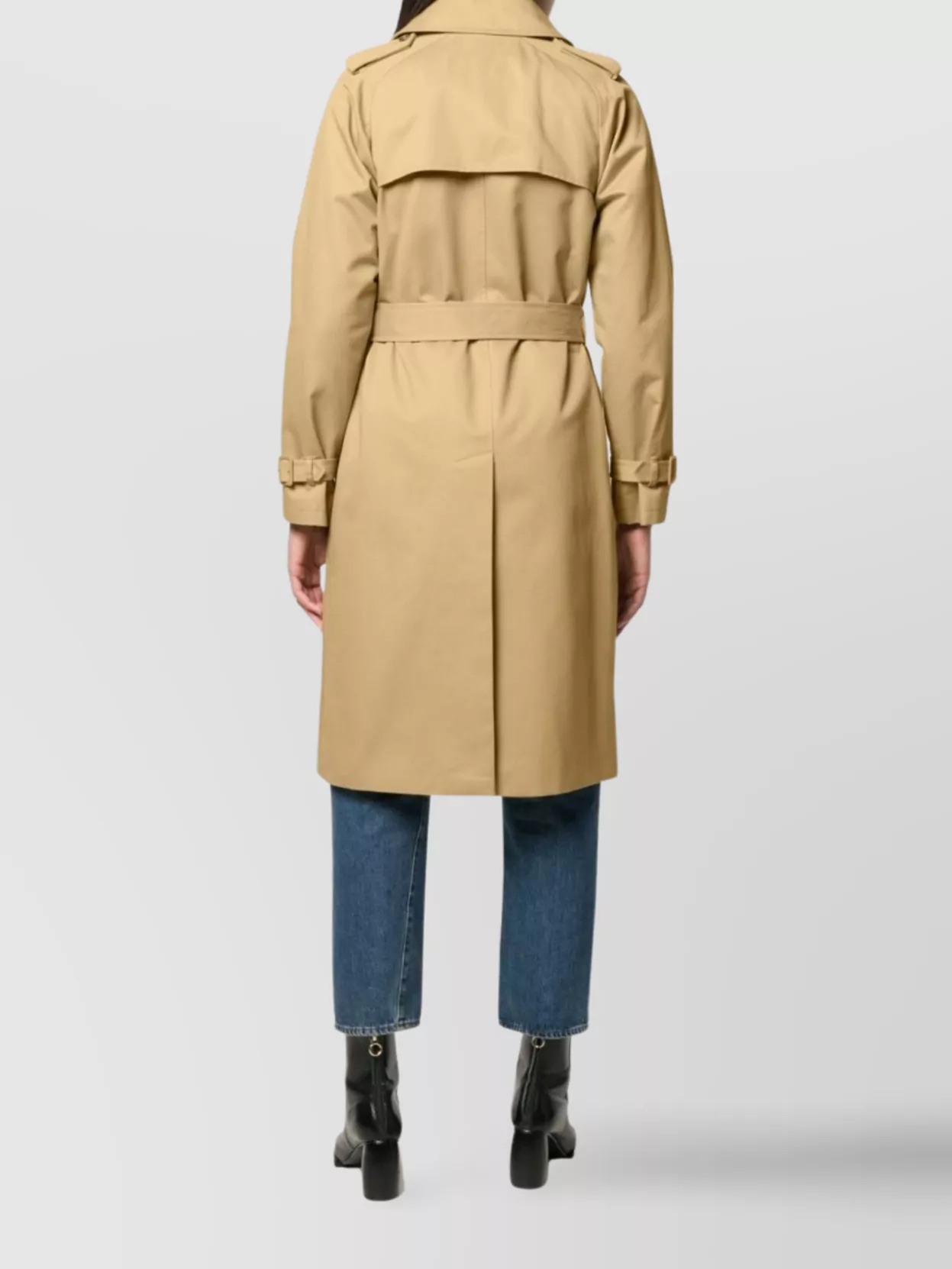 A.p.c. Greta Mid-Length Cotton Trench Coat