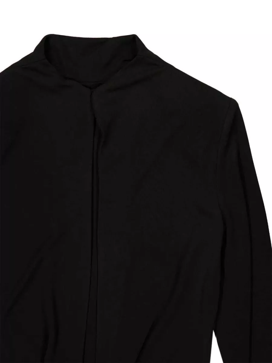 Tom Ford Crepe-Effect High-Neck Long-Sleeve Cutout Maxi Dress