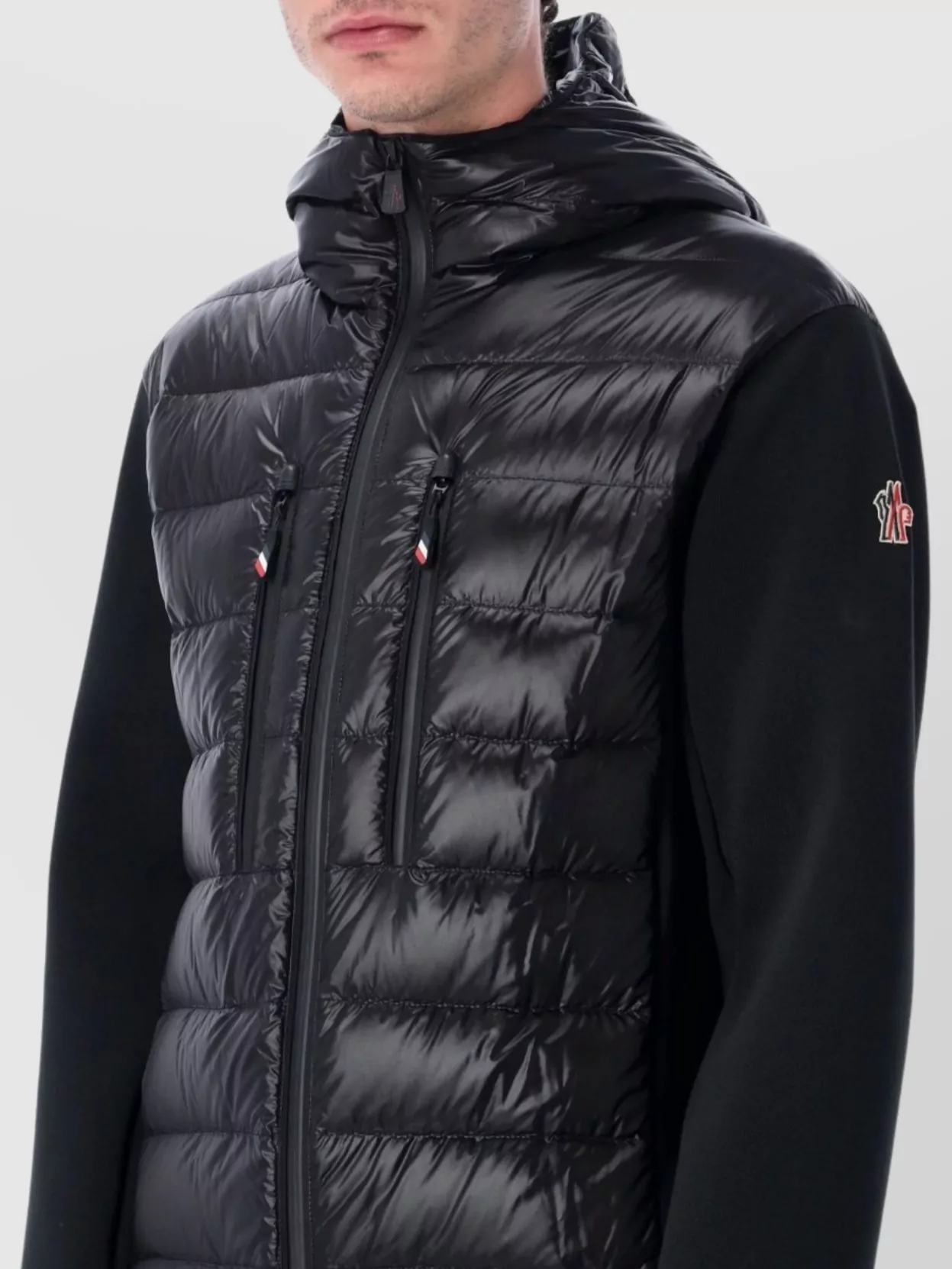 Moncler Grenoble Hooded Long Sleeve Padded Cardigan