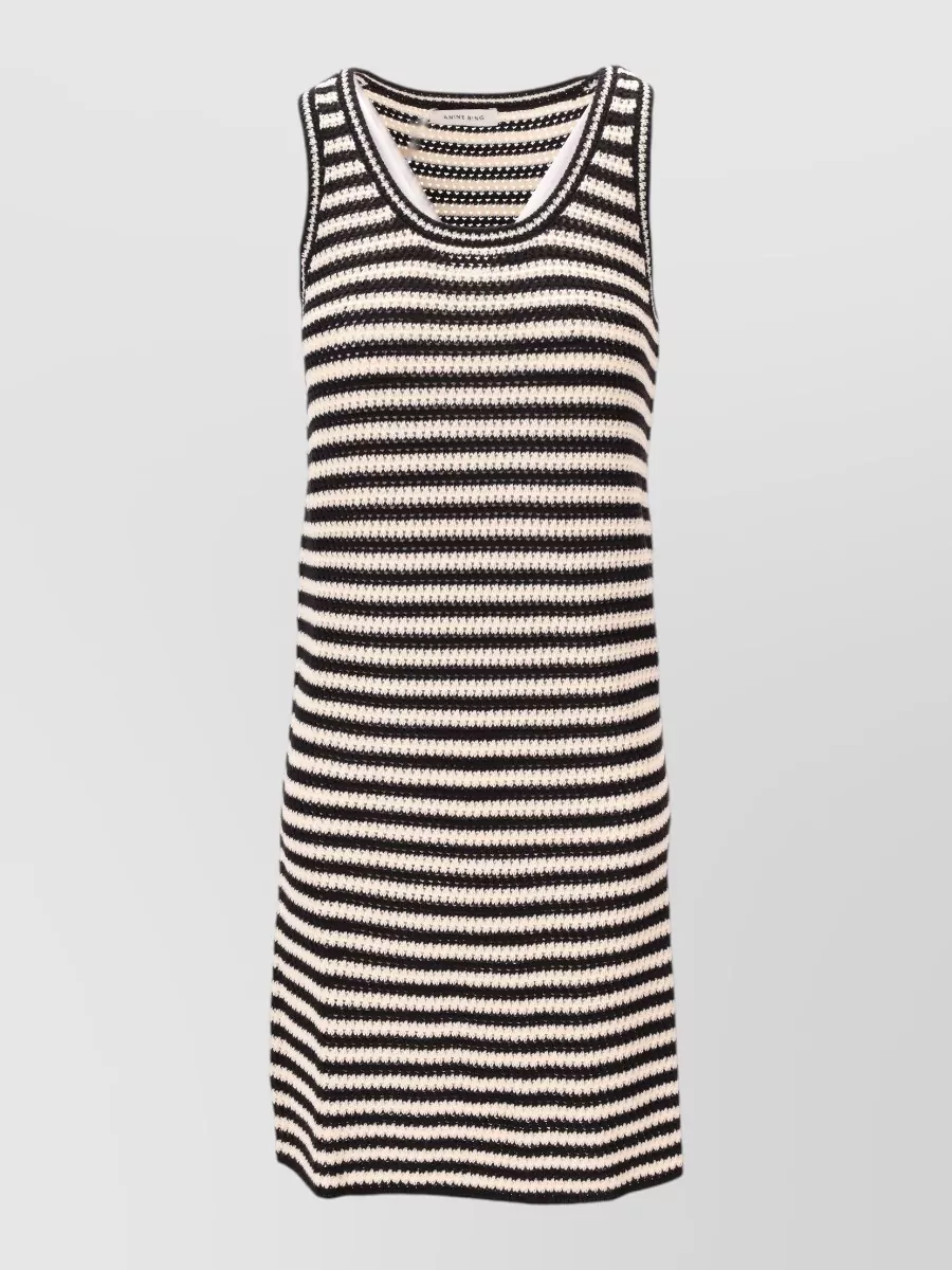 Anine Bing Striped knitted dress